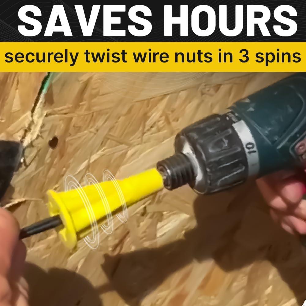 Yellow High-Impact Plastic Wire Connector Tool