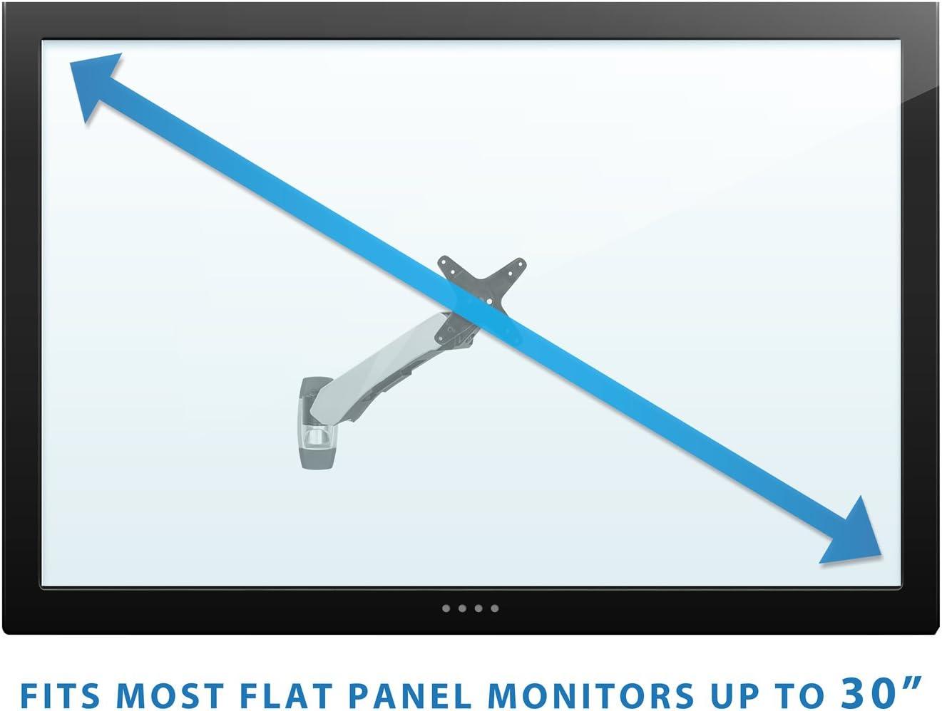 Mount-It! Full Motion Adjustable Single Monitor Wall Mount | Tilt, Rotate, Swivel Arm Wall Mount Stand | Fits Up to 32 in. Screens