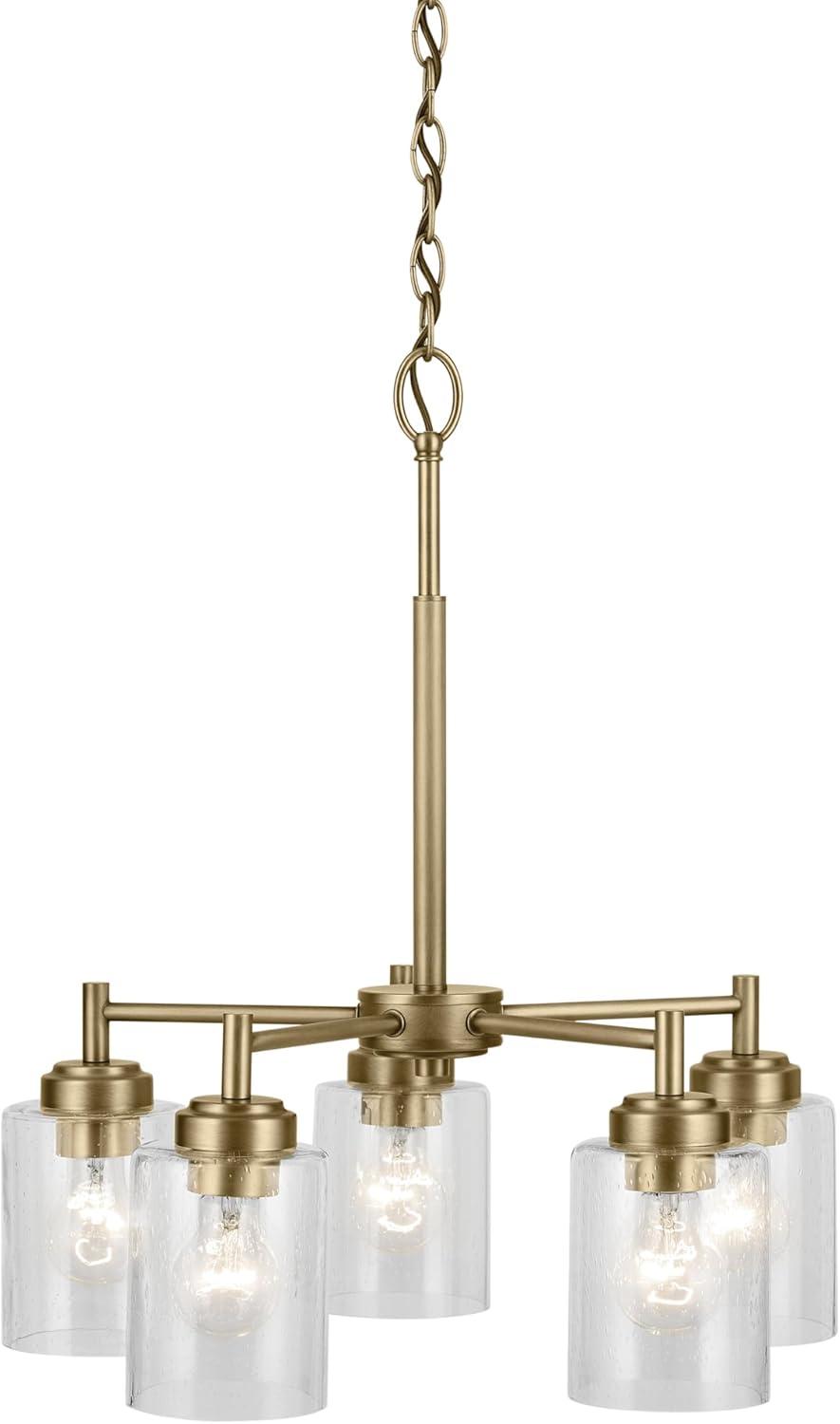 Kichler Lighting Winslow 5 - Light Chandelier in  Natural Brass