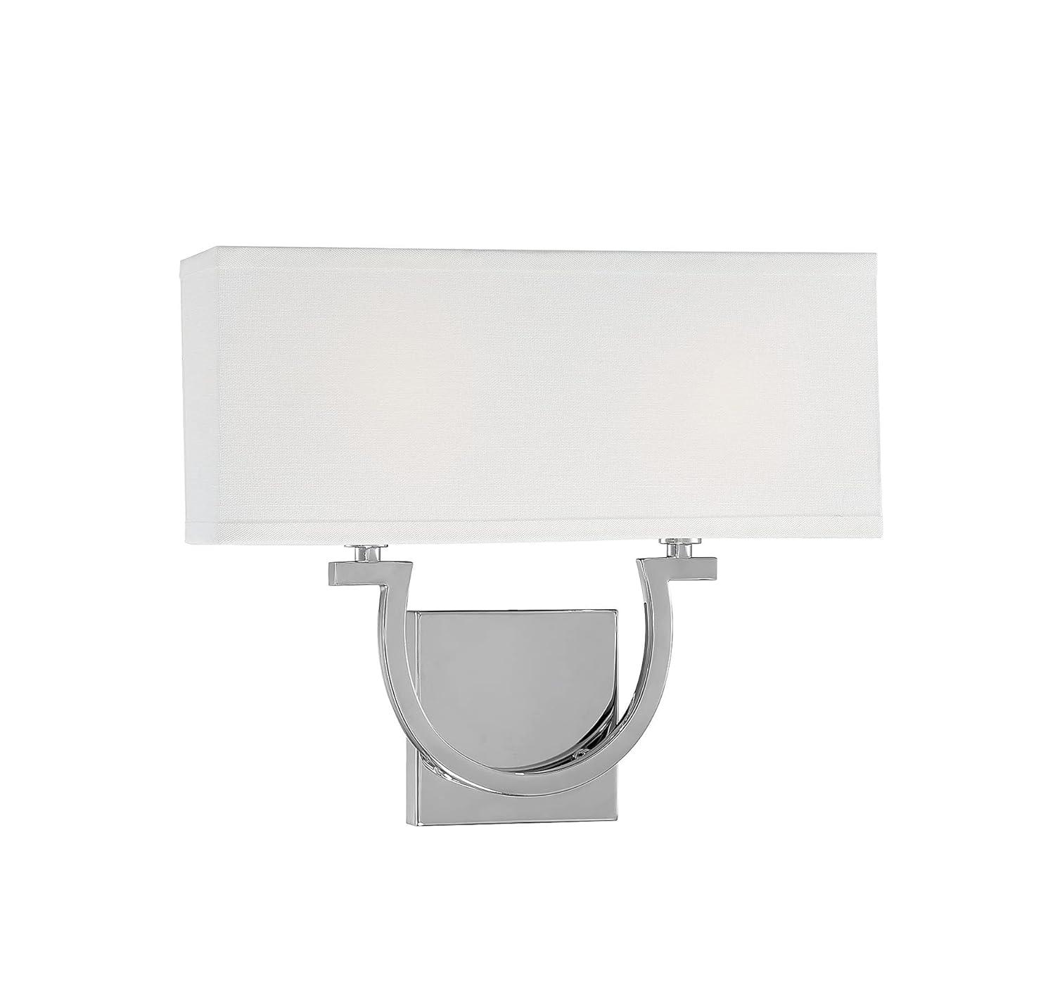 Willa Arlo™ Interiors Carlisle 2 - Light Dimmable Armed Sconce in Polished Nickel