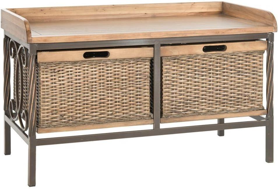 Noah 2 Drawer Wooden Storage Bench  - Safavieh