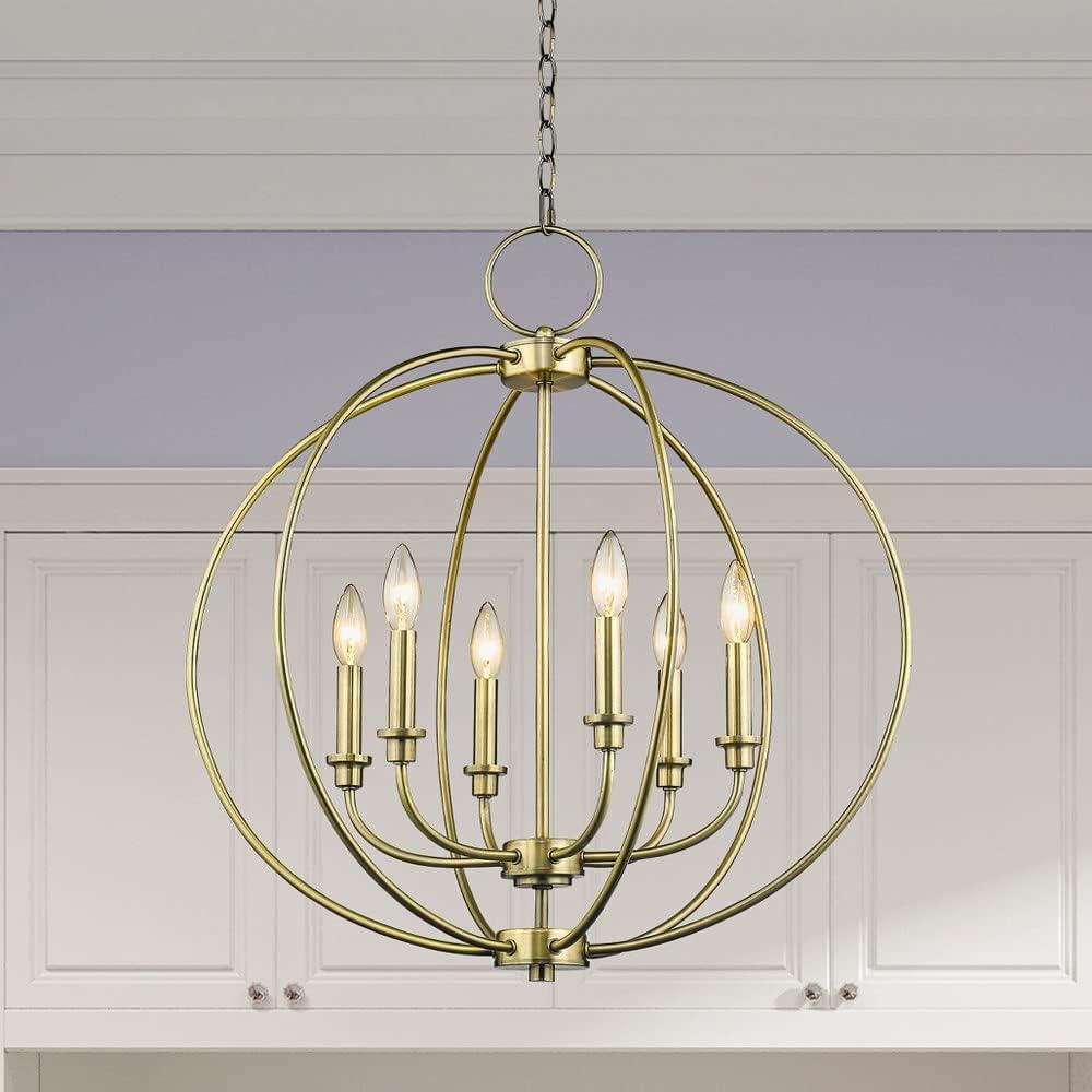 Livex Lighting Milania 6 - Light Chandelier in  Bronze
