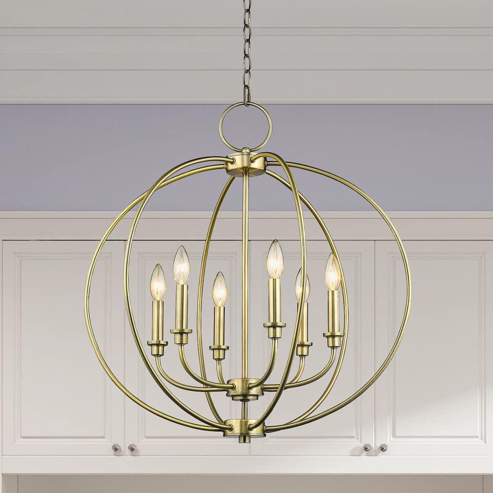 Livex Lighting Milania 6 - Light Chandelier in  Bronze
