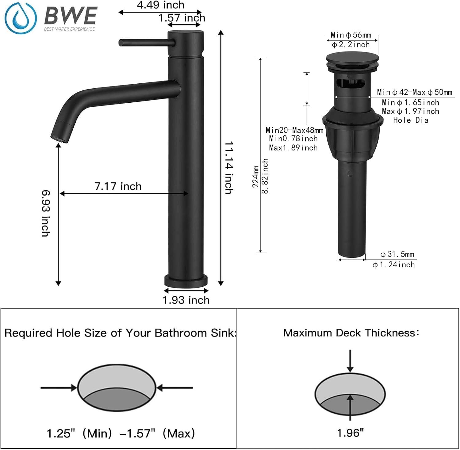 Single-Hole Single-handle Bathroom Faucet