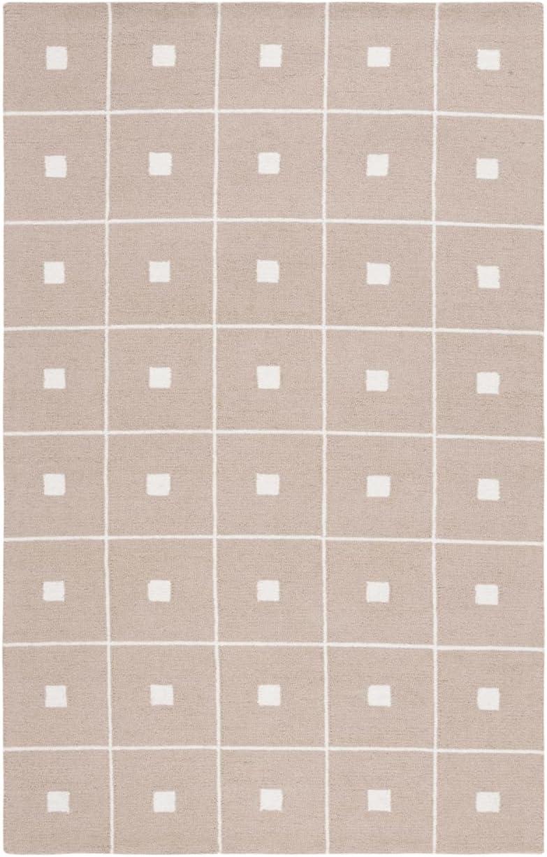 Martha Stewart 300 Hand Tufted 85% Wool And 15% Cotton With Latex Geometric Rug