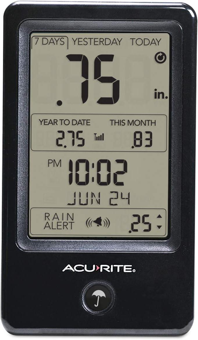 AcuRite AcuRite Wireless Self-Emptying Rain Gauge with Indoor Digital Display (02446)