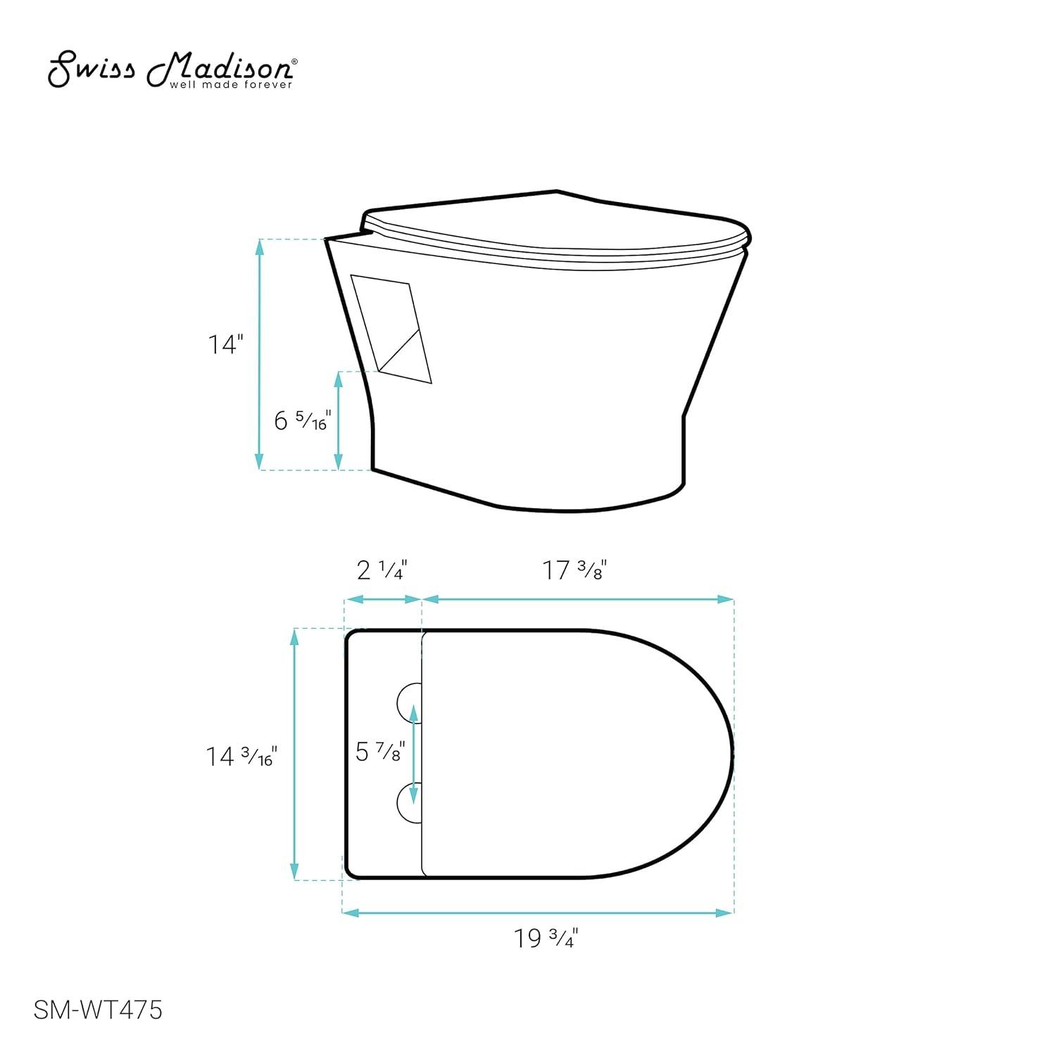 Ivy II Wall-Hung Elongated Toilet Bowl