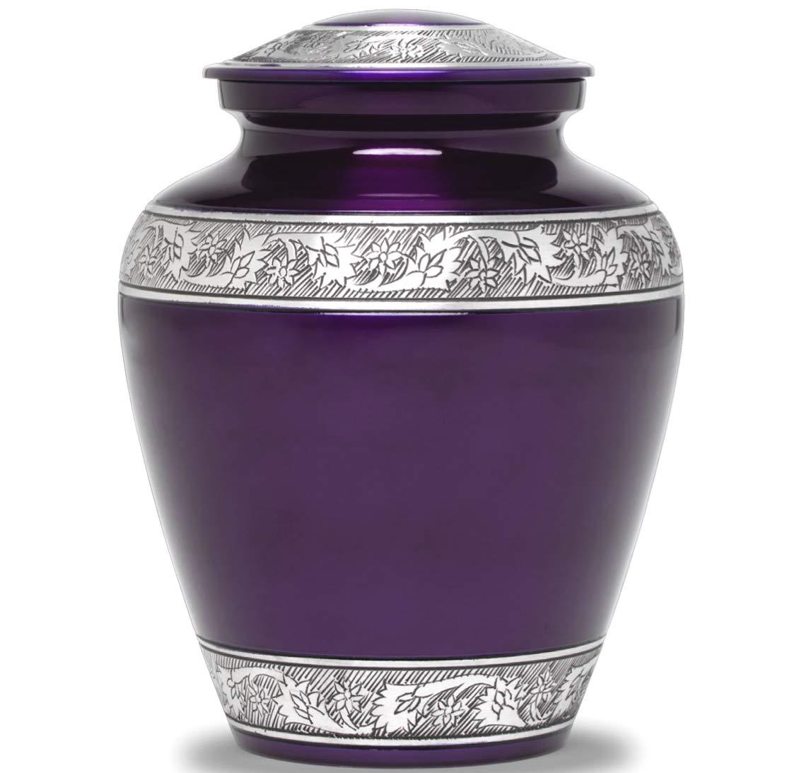 Eternal Harmony Cremation Urn for Human Ashes | Funeral Urn Carefully Handcrafted with Elegant Finishes to Honor and Remember Your Loved One | Adult Urn Large Size with Beautiful Velvet Bag