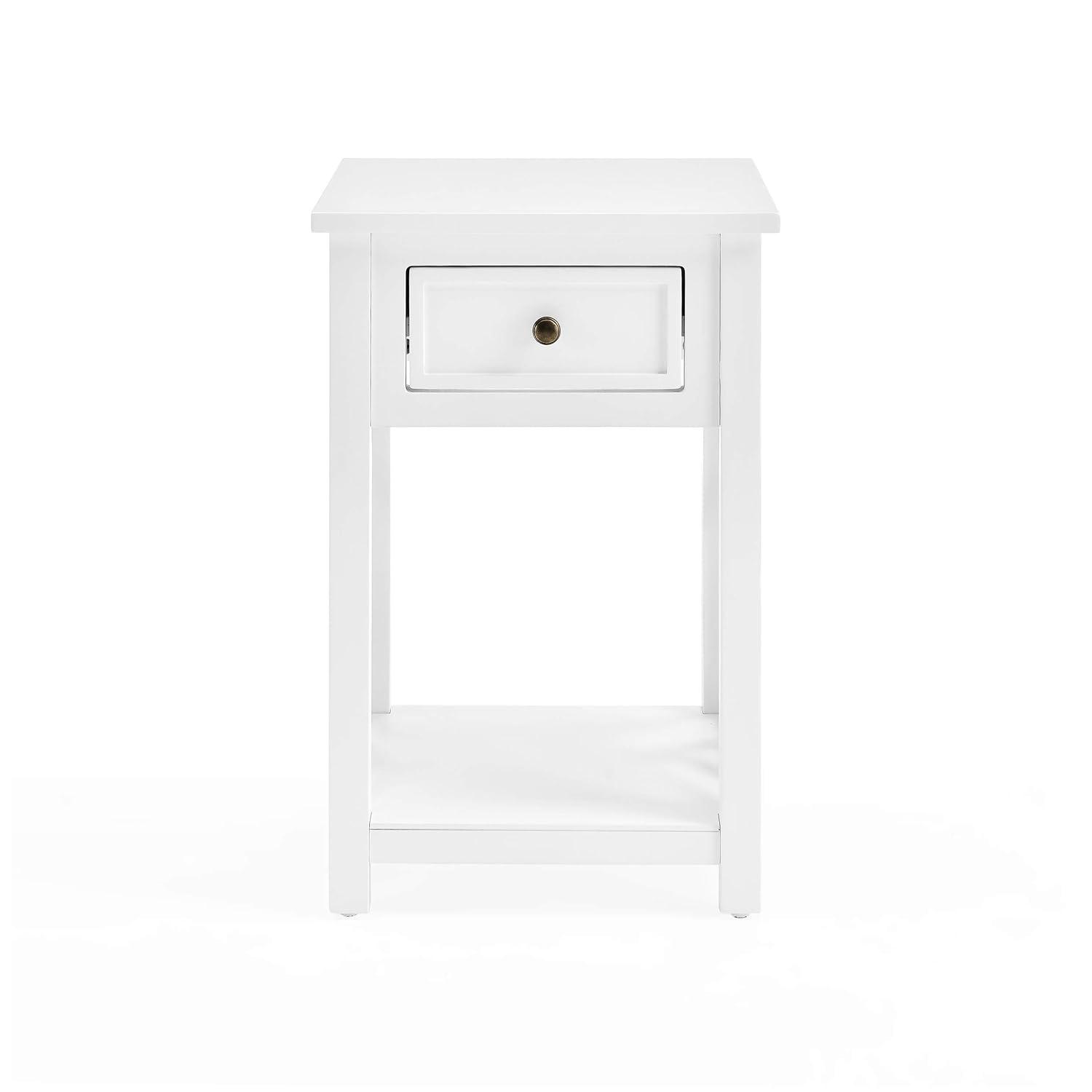 36" Middlebury Coffee Table, End Table and Console Table White - Alaterre Furniture: 3-Piece Wooden Furniture Set with Drawers