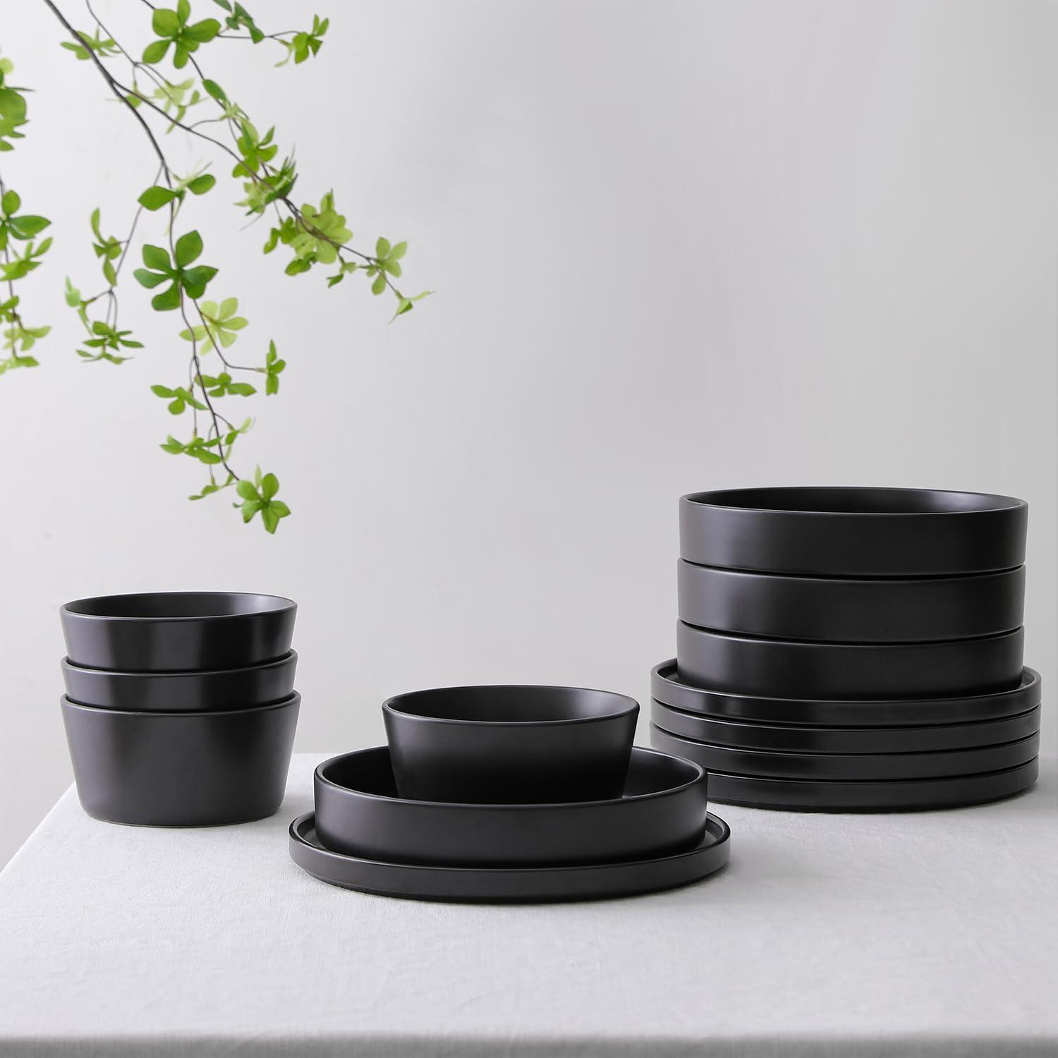 Celina 12-Piece Dinnerware Set Stoneware