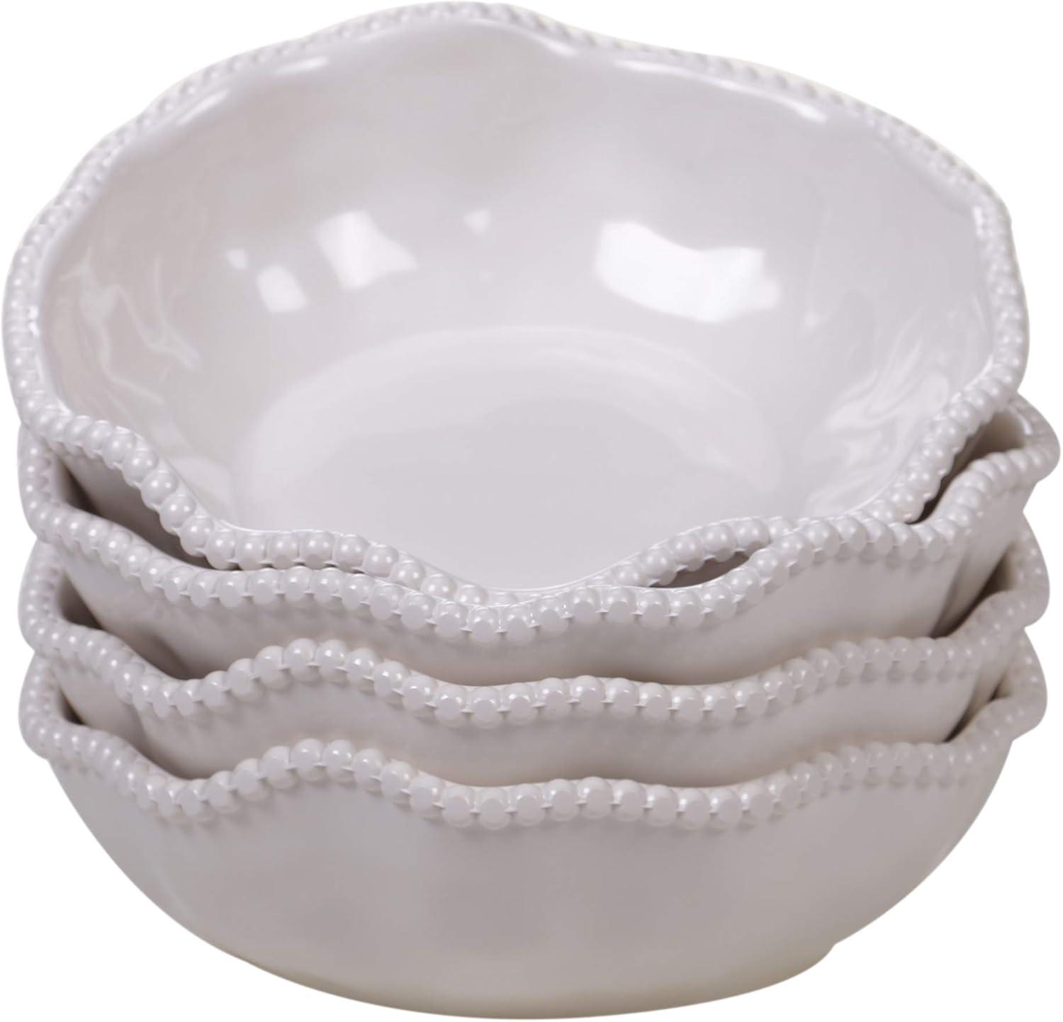 Certified International Perlette 22 oz. Melamine Dining Bowl (Set of 4)