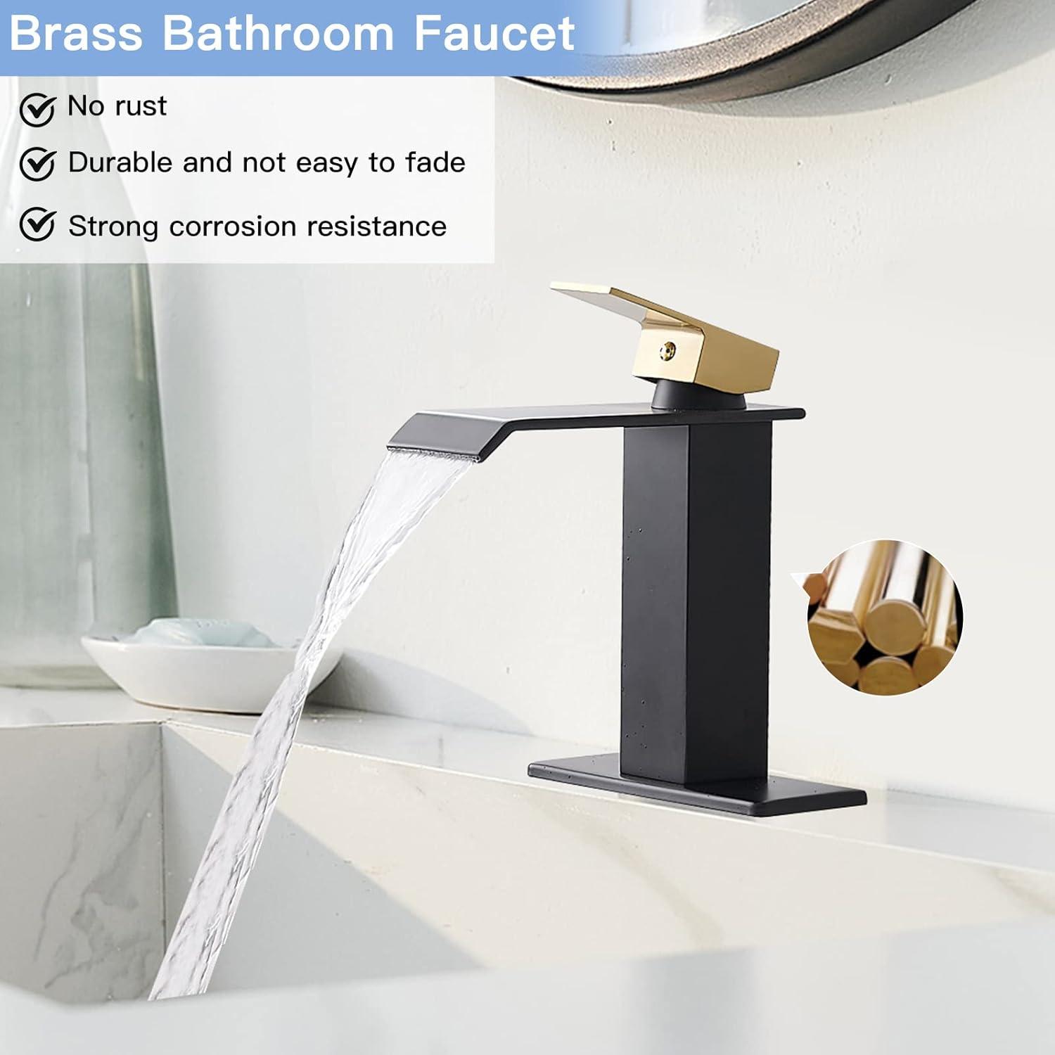 VIBRANTBATH Single-Hole Single-handle Bathroom Faucet with Drain Assembly YZJ9004-N-2