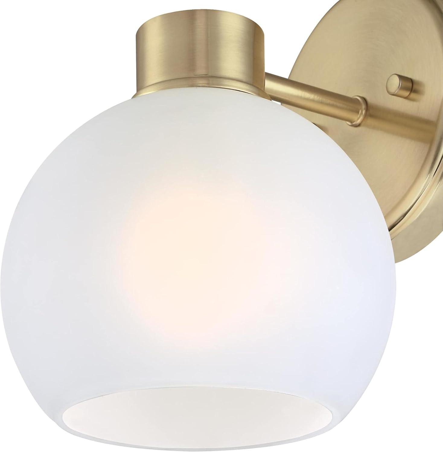 Westinghouse Lighting  Dorney One Light Wall Fixture, Champagne Brass & Frosted Glass