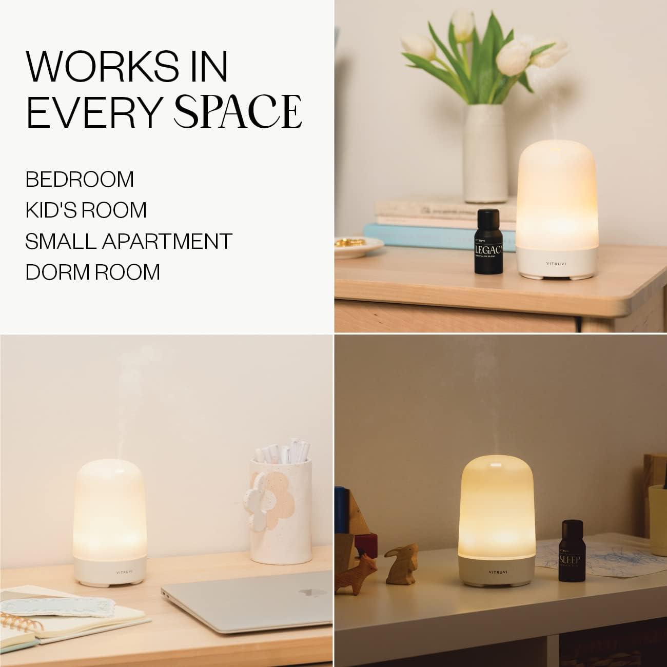 Compact White BPA-Free Ultrasonic Electric Diffuser