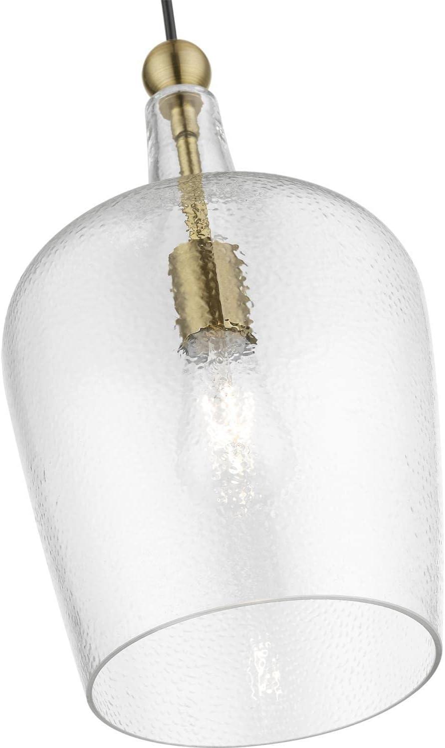 Livex Lighting Avery 1 - Light Pendant in  Antique Brass