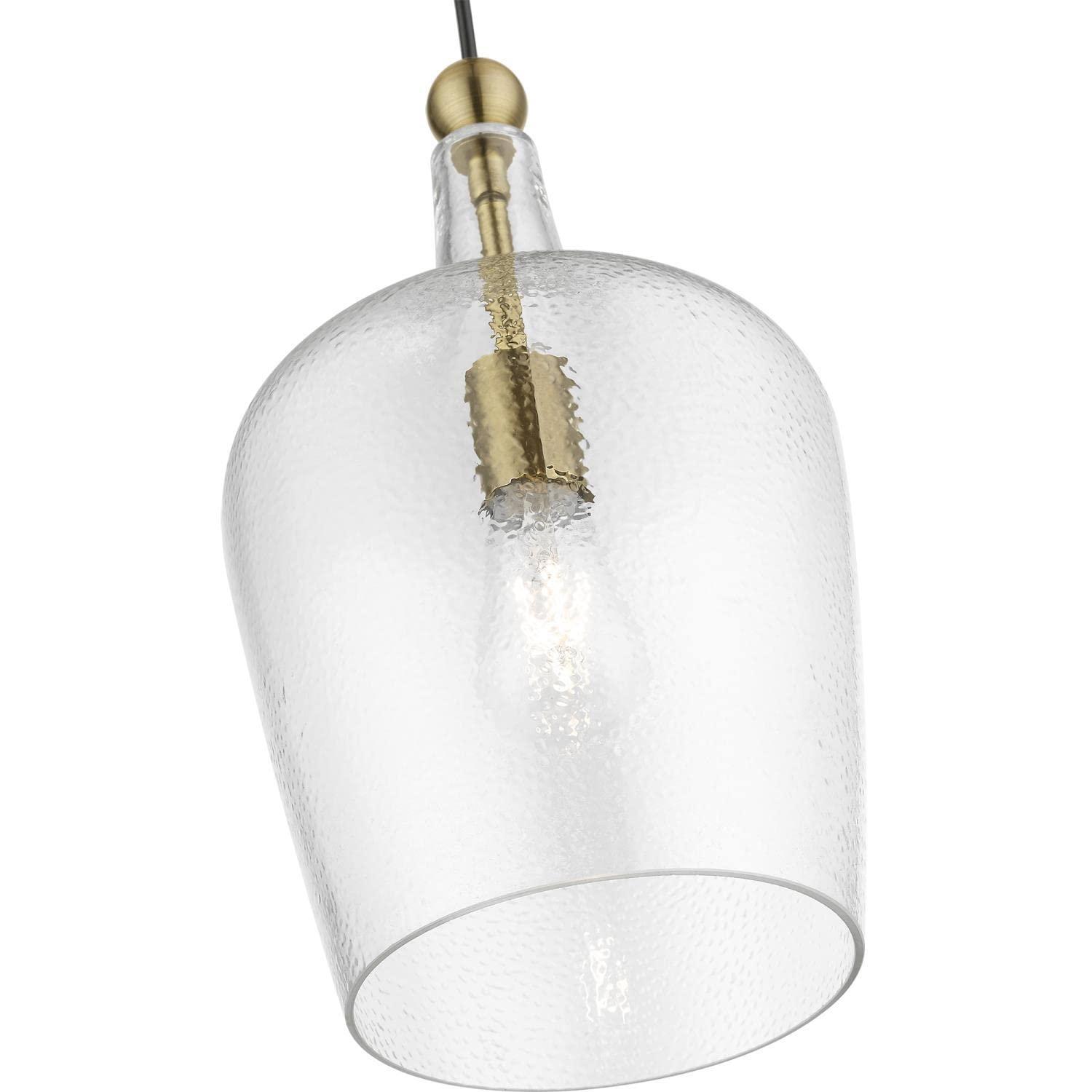 Livex Lighting Avery 1 - Light Pendant in  Antique Brass