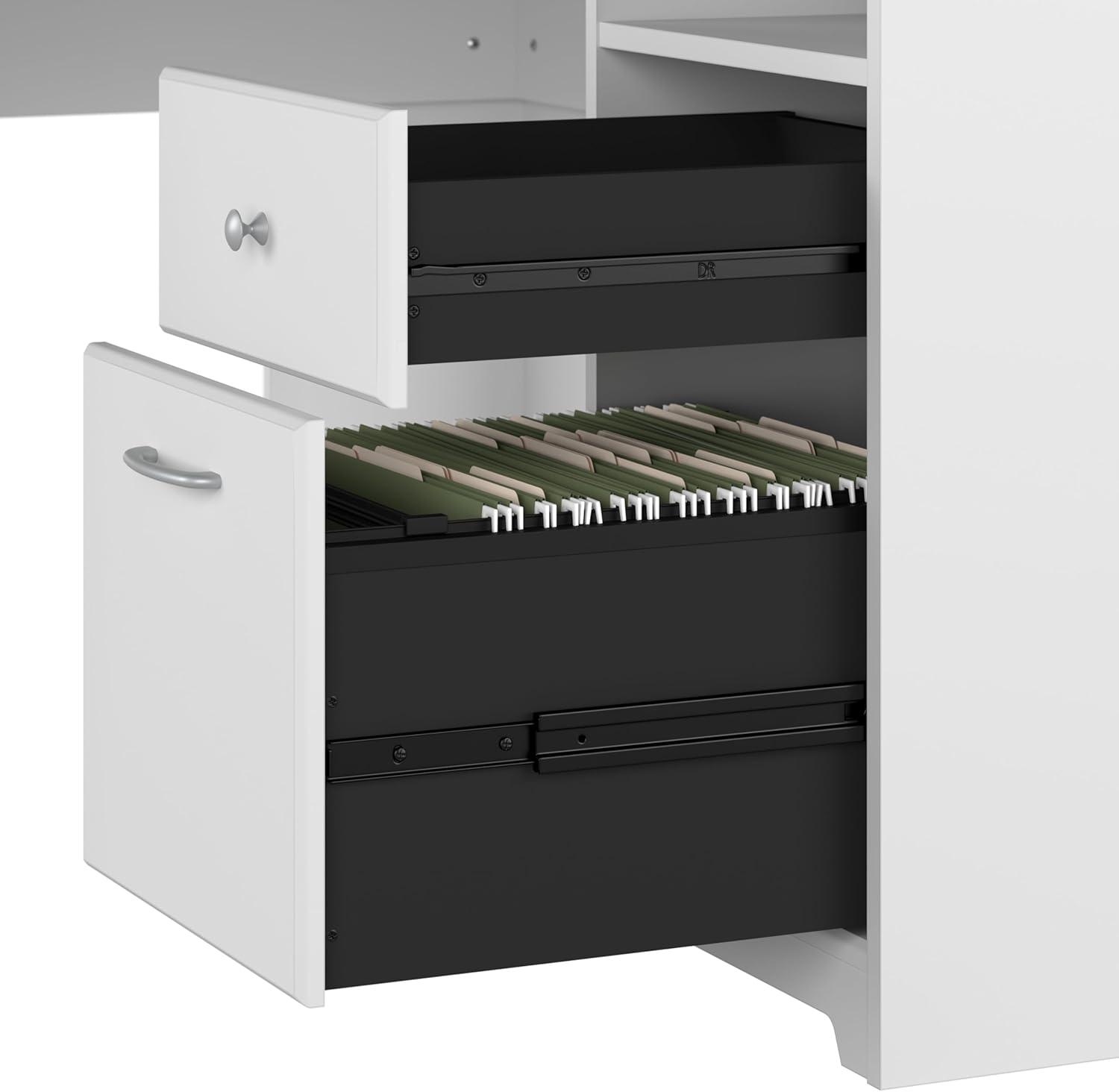 Inbox Zero Ozro L-Shaped Executive Desk