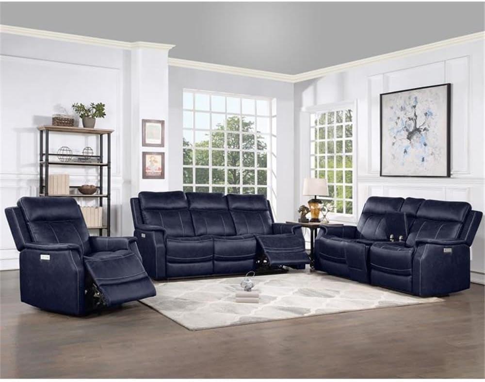 Single Seat Recliner Lounge Chair with USB Port, Fabric Upholstered Arm Chair with Retractable Footrest and Pillow, Comfy Single Sofa Accent Chair for Bedroom Living Room