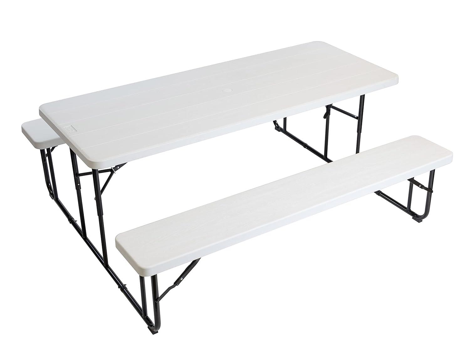 Iceberg Enterprises 72'' Rectangular Portable Folding Table with 2 Chairs