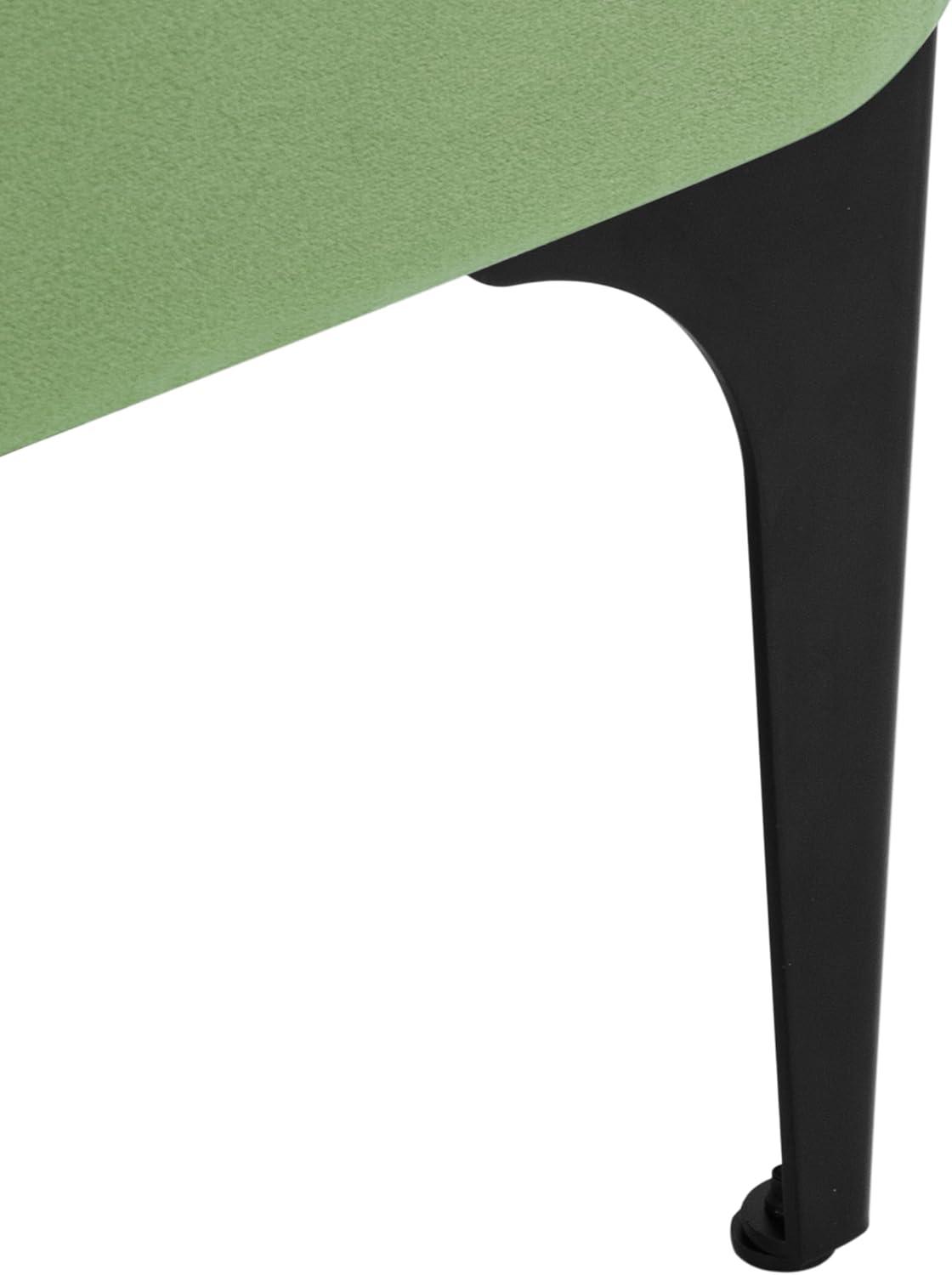 Large Modern Storage Bench Green Velvet - HomePop