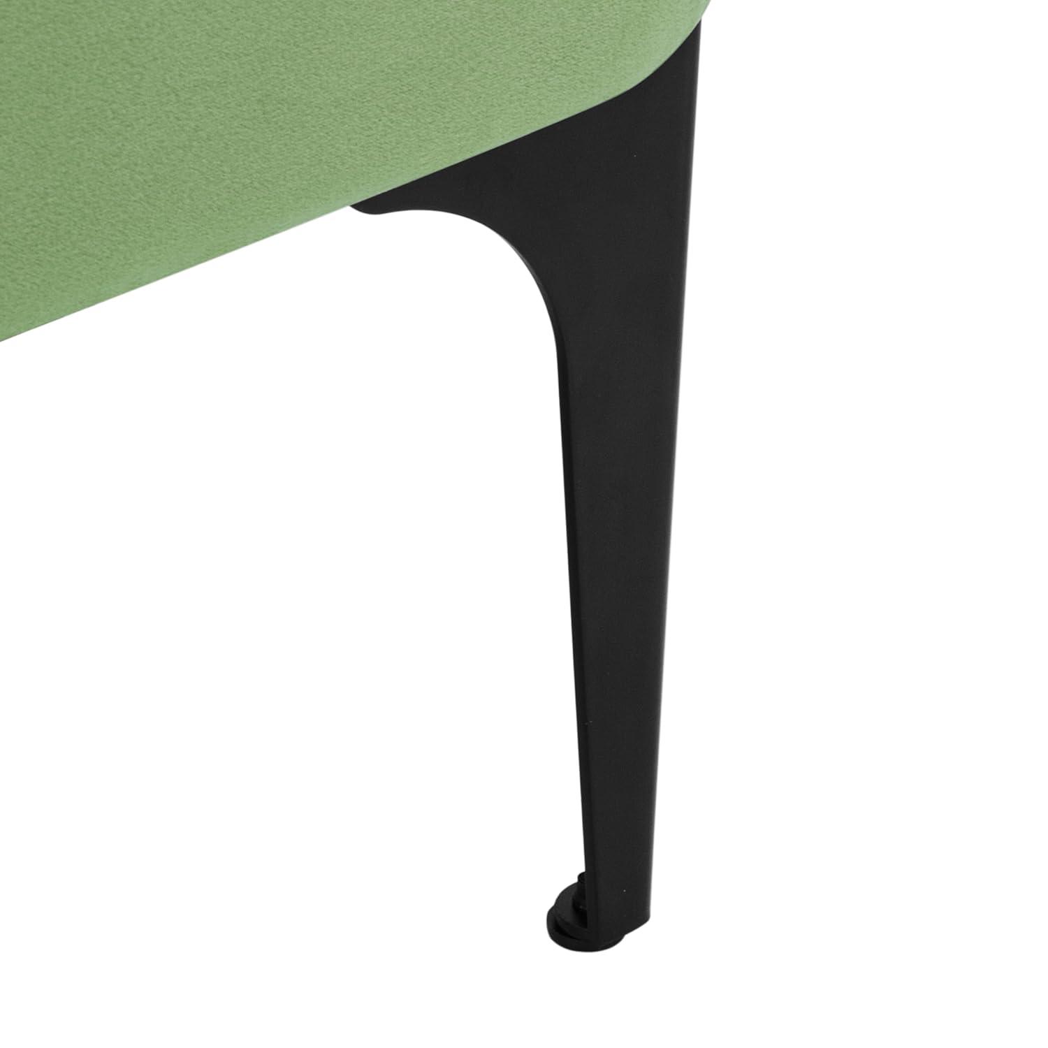 Large Modern Storage Bench Green Velvet - HomePop