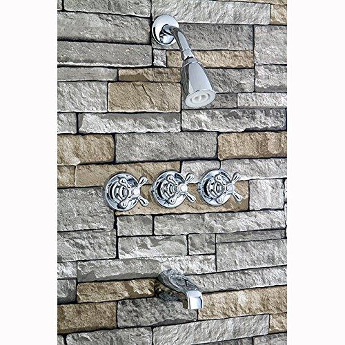 Kingston Brass Kingston Brass Victorian Triple-Handle Tub and Shower Faucet KB231AX
