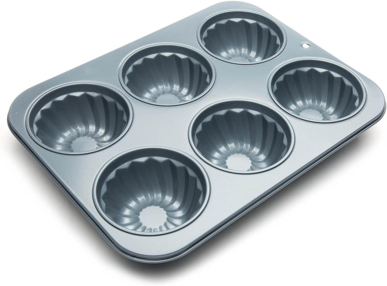 Jumbo Non-Stick Carbon Steel Fluted Muffin Pan