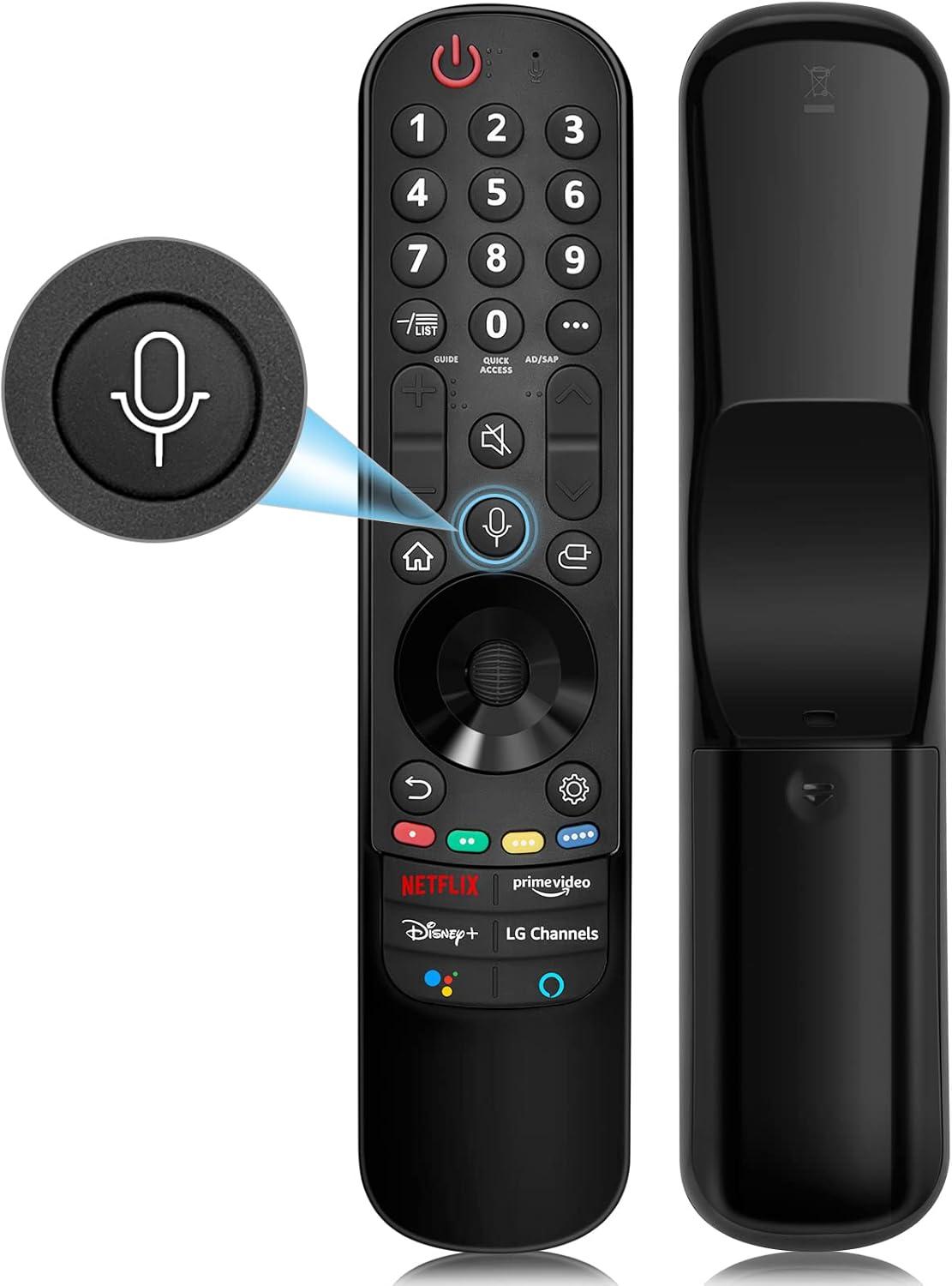 Black Voice Remote Control for LG Smart TV with Pointer and Voice Function