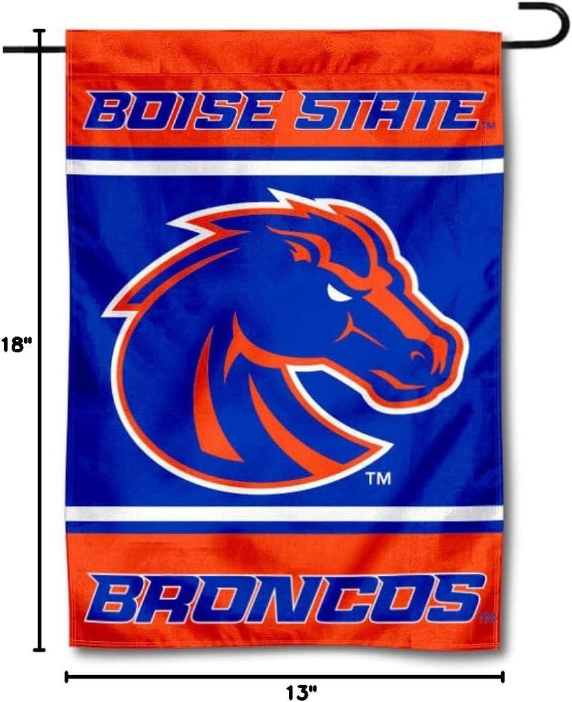 Boise State Broncos Blue and Orange Polyester Garden Flag