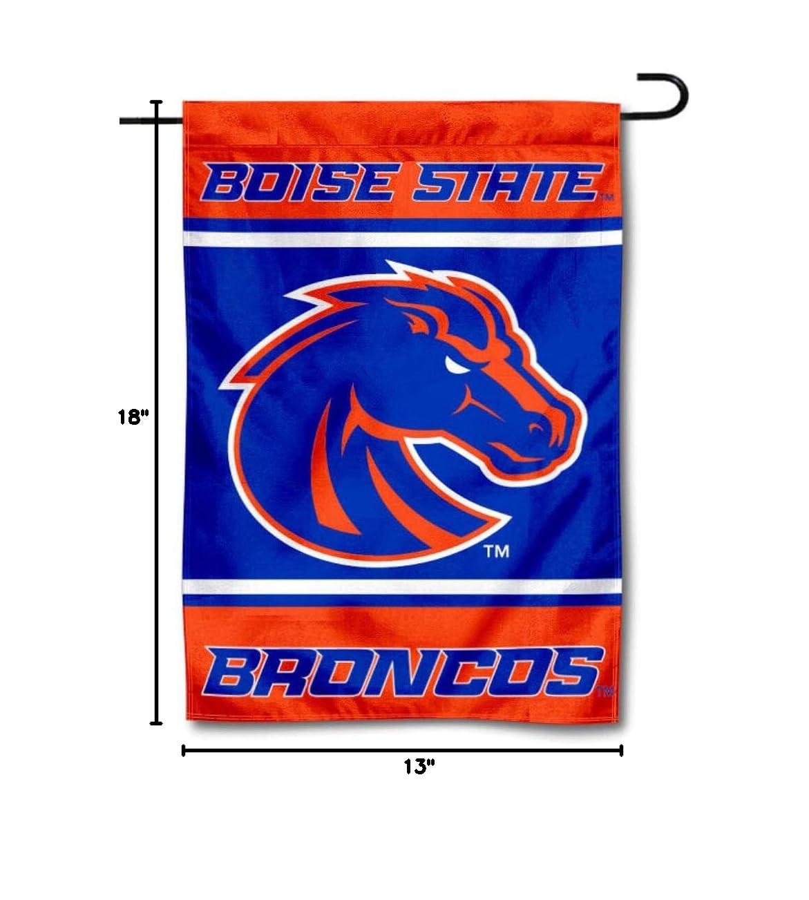 Boise State Broncos Blue and Orange Polyester Garden Flag