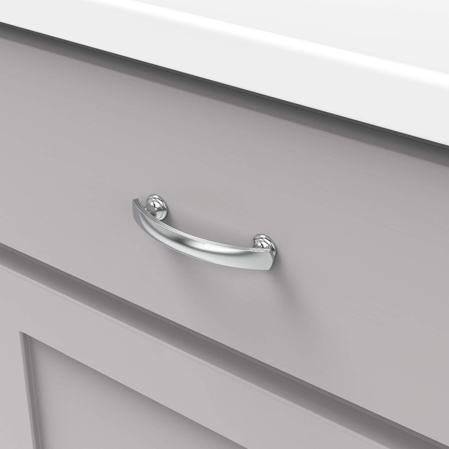 American Diner Kitchen Cabinet Handles, Solid Core Drawer Pulls for Cabinet Doors, 3"