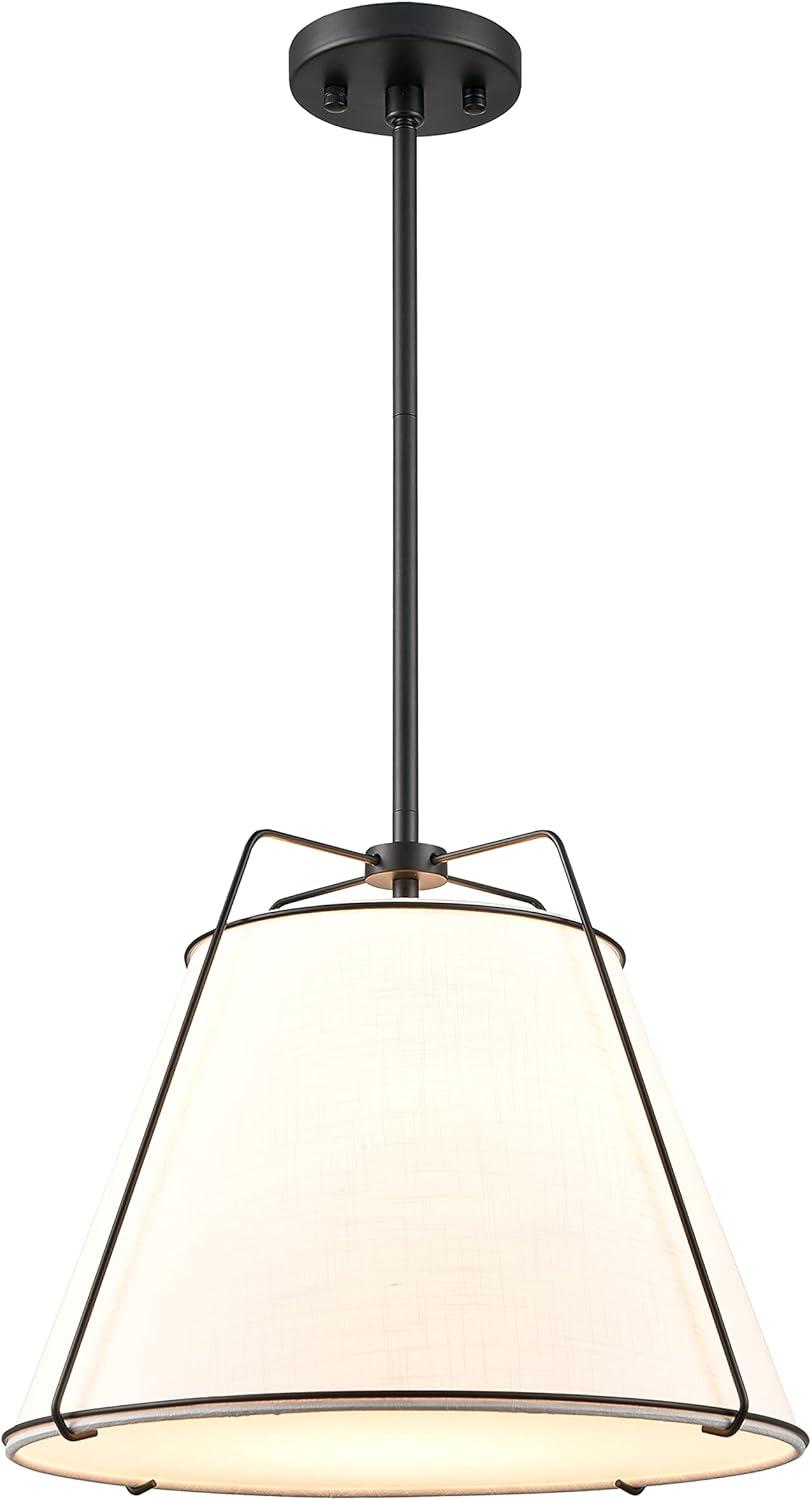 Light Society Emilio 15" Chandelier in Black/White