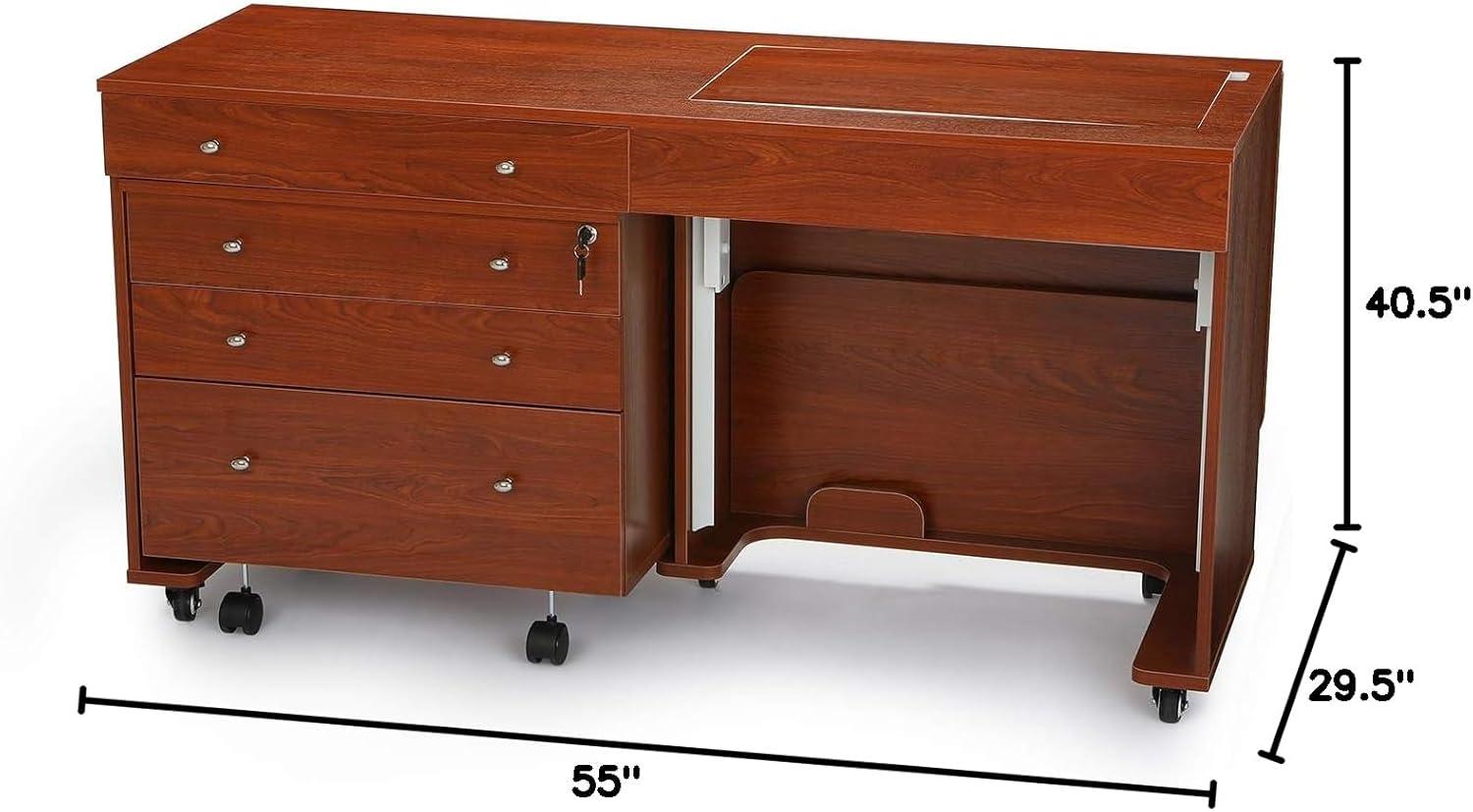 Kangaroo & Joey Hydraulic Lift Sewing Cabinet and Storage Caddy Combo by Kangaroo Sewing Furniture
