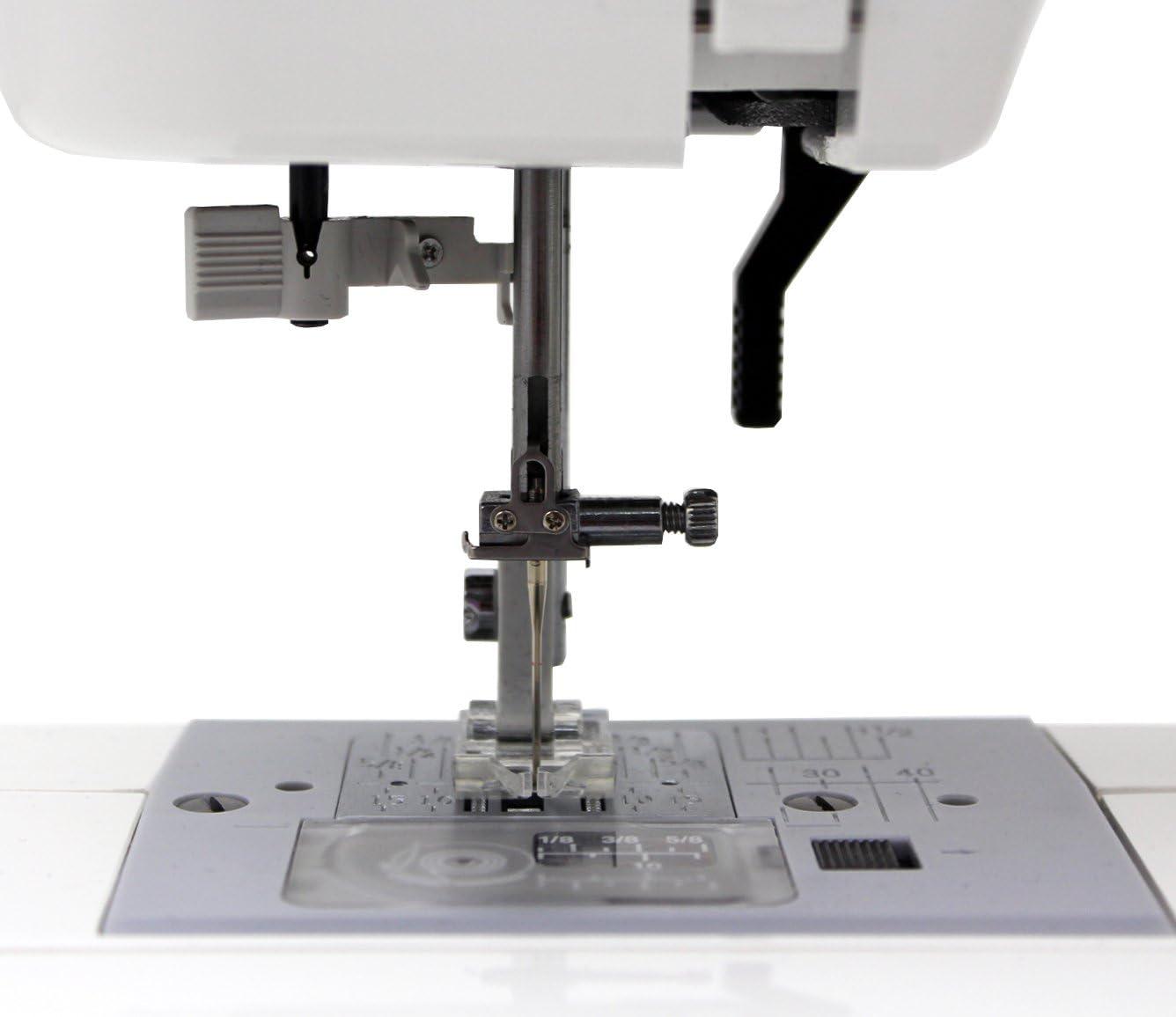 White Computerized Sewing Machine with Automatic Needle Threader