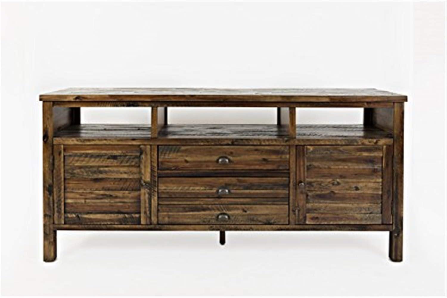 Jofran Artisan's Craft Rustic Farmhouse Distressed Acacia Media Console 70"