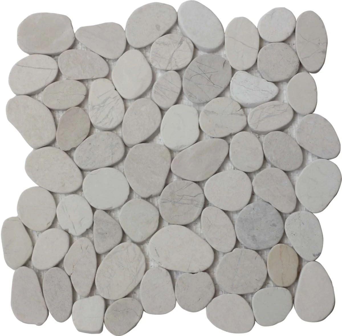 Hawaii 12" x 12" Natural Stone Pebbles Mosaic Wall & Floor Tile