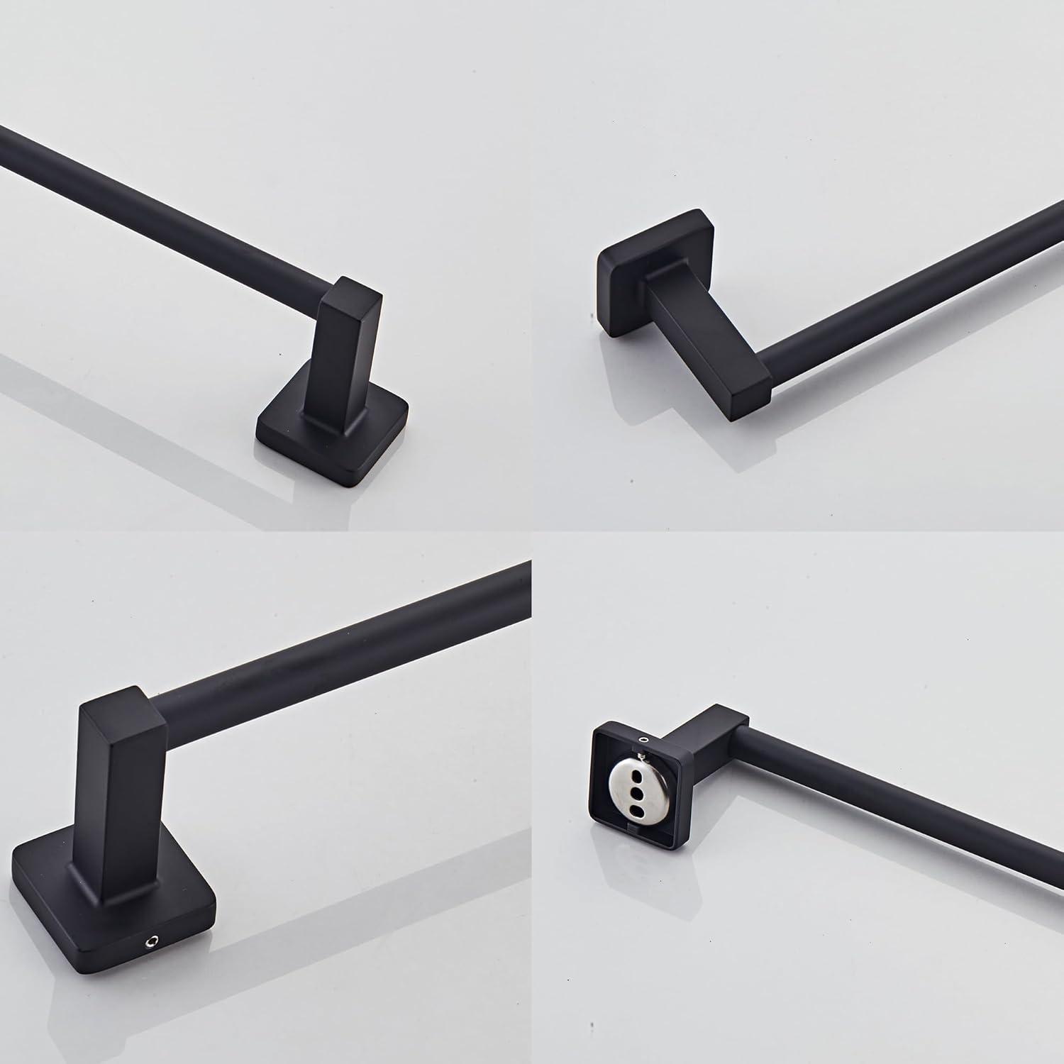Delta Ara 24 in. Wall Mount Towel Bar Bath Hardware Accessory in Matte Black 77524-BL