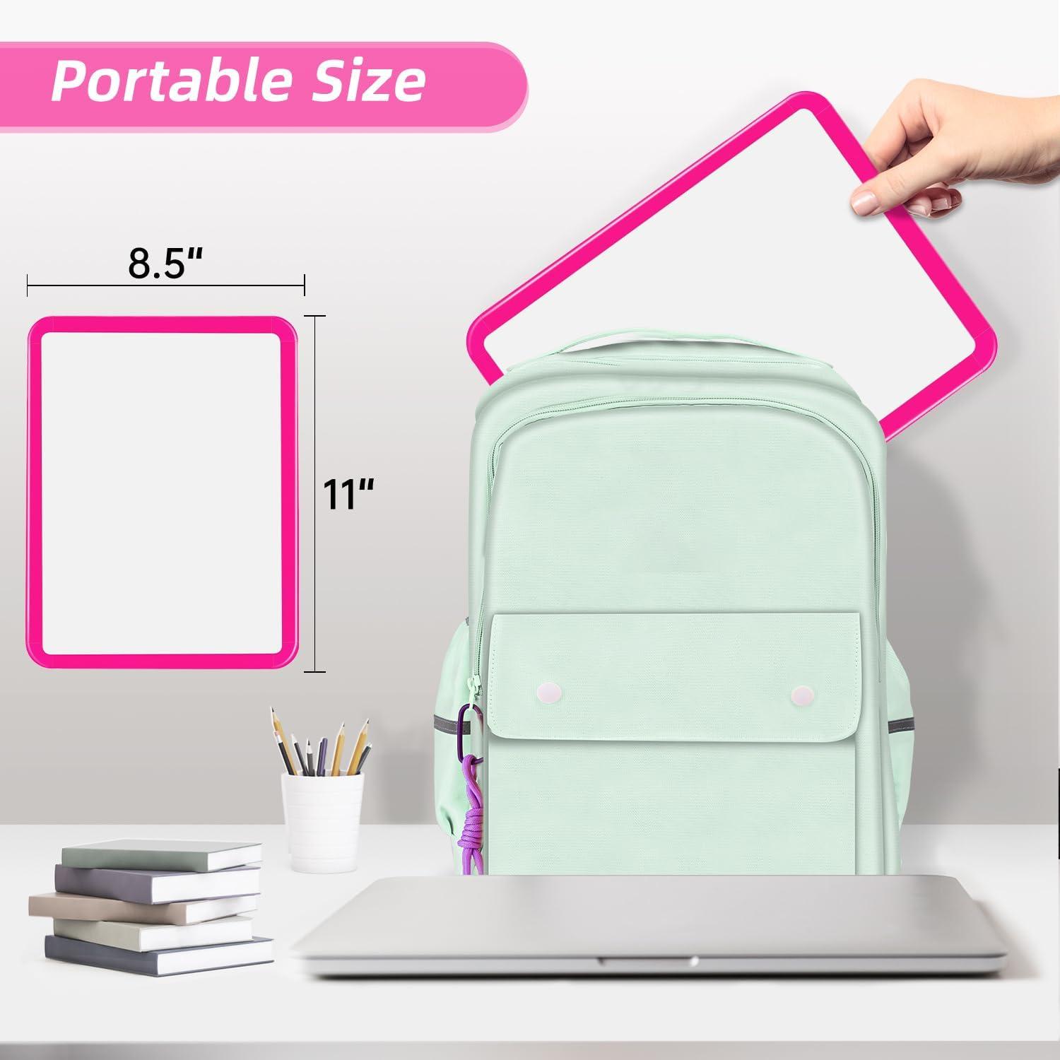 VUSIGN Small Dry Erase Whiteboard, 8.5 x 11 Inches White Board for Kids, Students, Fridge, Locker, Mini Dry Erase Board