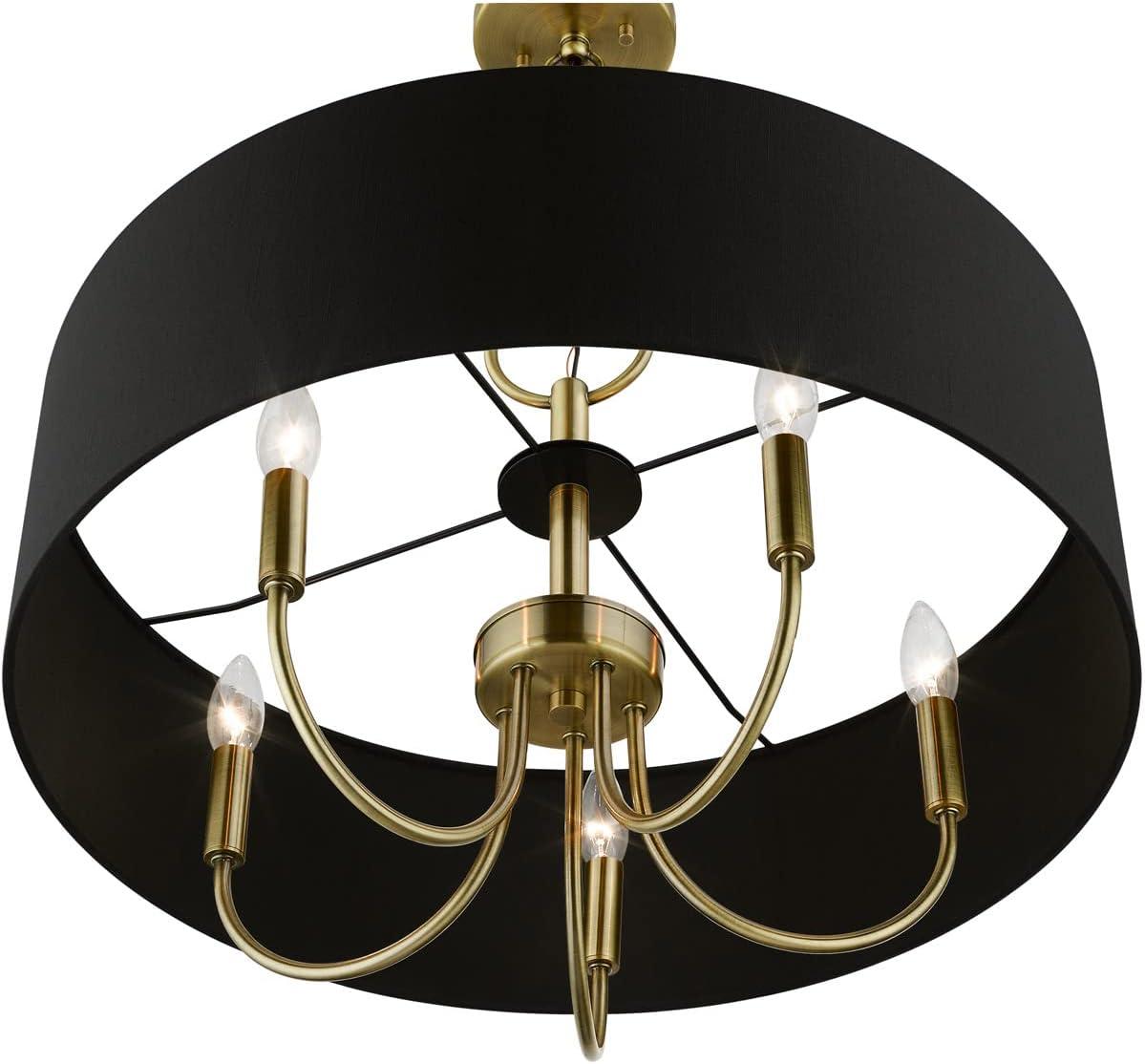 Livex Lighting Huntington 5 - Light Pendant in  Antique Brass