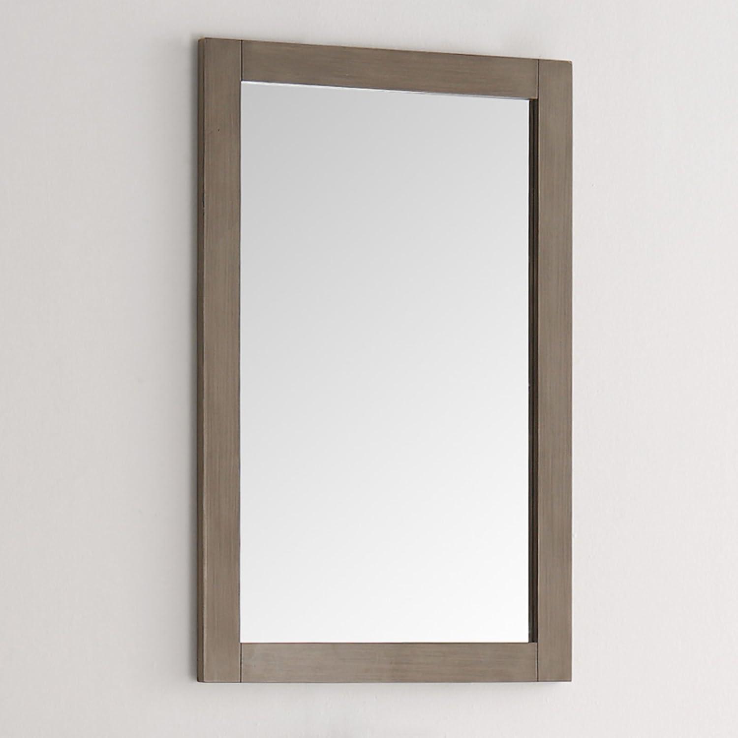 Hartford 20" Traditional Rectangular Wood Framed Bathroom Vanity Mirror
