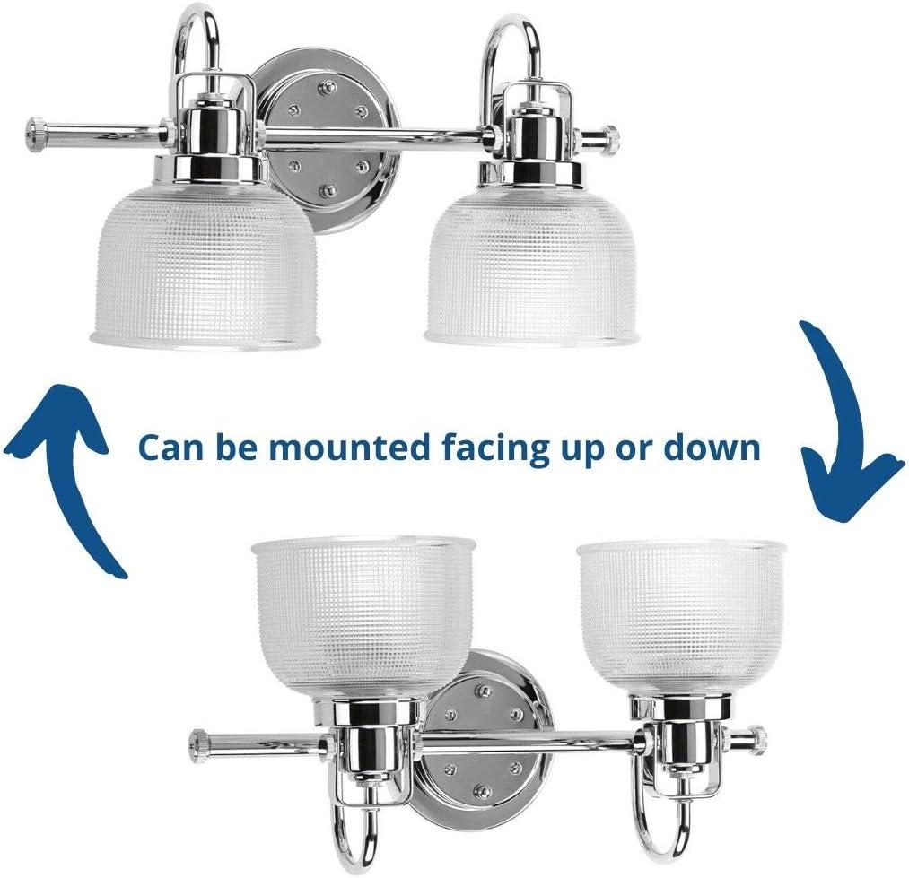 Rosser 2 Light Transparent Dimmable Vanity Light