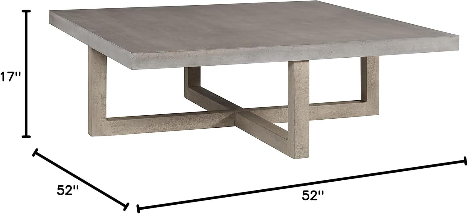 Lockthorne Coffee Table Black/Gray - Signature Design by Ashley: Mango Wood, MDF Top, Contemporary Style