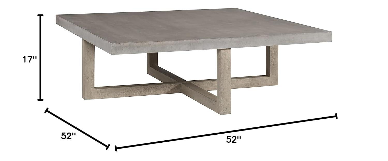 Lockthorne Coffee Table Black/Gray - Signature Design by Ashley: Mango Wood, MDF Top, Contemporary Style
