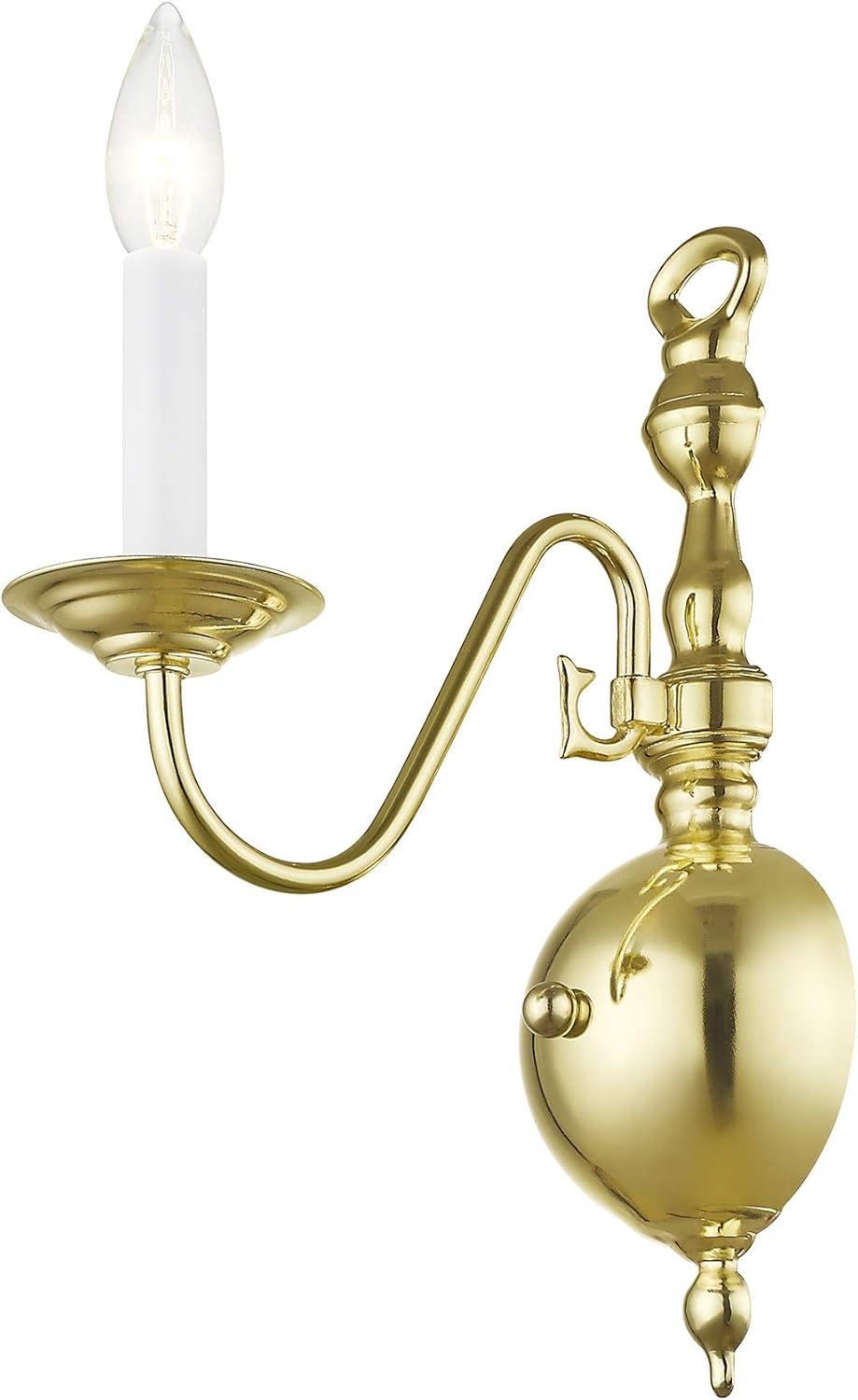 Livex Lighting Williamsburgh 1 - Light Wall Light in  Polished Brass