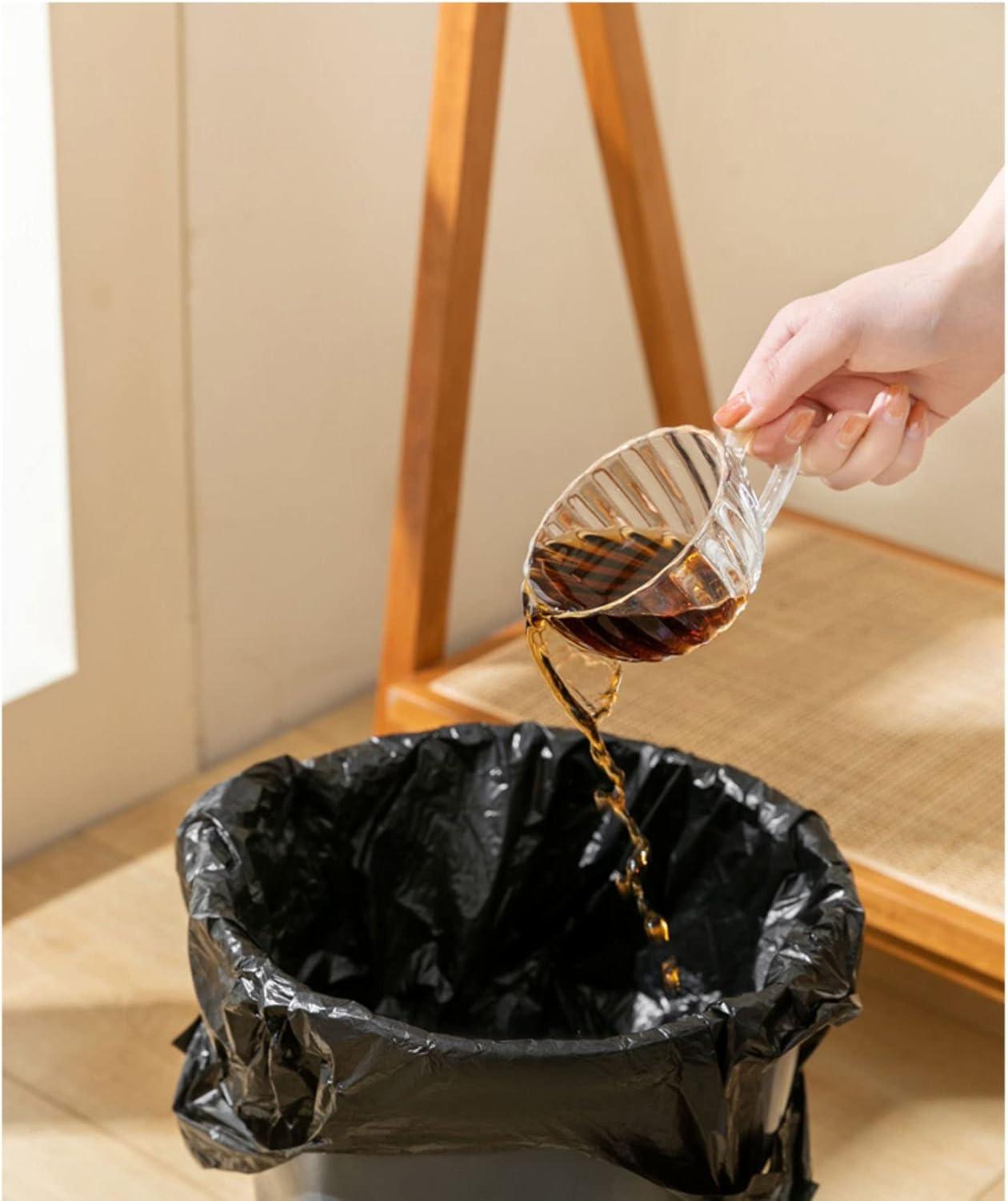 Small Trash Bags,5 Rolls 46x60 Cm 100 PCS 4 Gallon Garbage Bags, For Kitchen Bathroom Bedroom Office Use