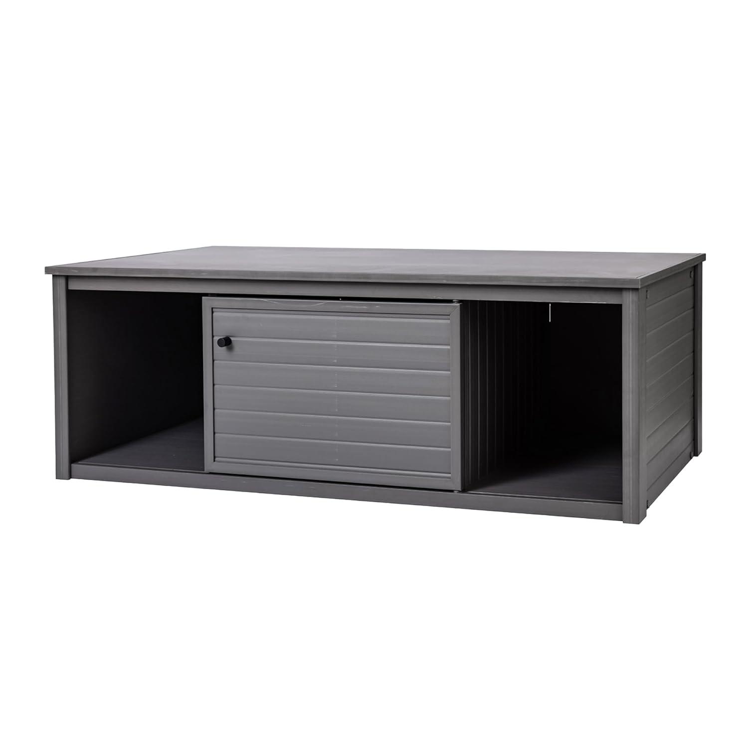 New Age Pet® ECOFLEX® 48-Inch Versa Stand, Grey - Moisture-Resistant Wood Plastic Composite Storage for Pet Bedding, Food, Toys