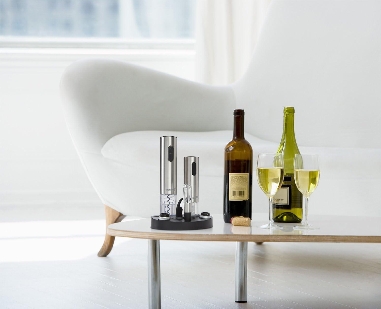 Ivation 7-Piece Wine Gift Set with Electric Bottle Opener, Wine Aerator, Foil Cutter, and More