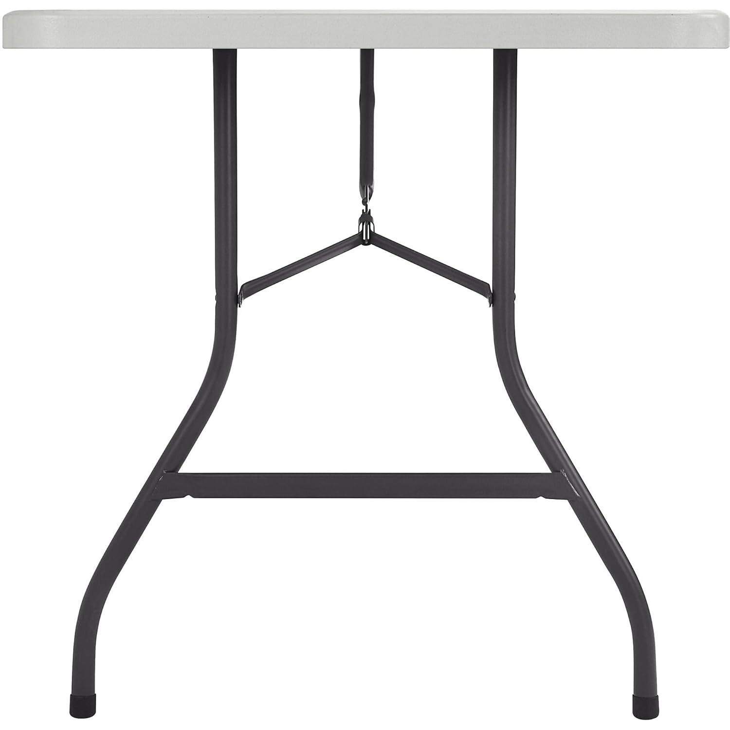 Lorell Ultra-Lite Folding Table - Powder Coated Base X 96" Table Top Width X 30" Table Top Depth - 29.25" Height - Platinum, Gray | Wayfair