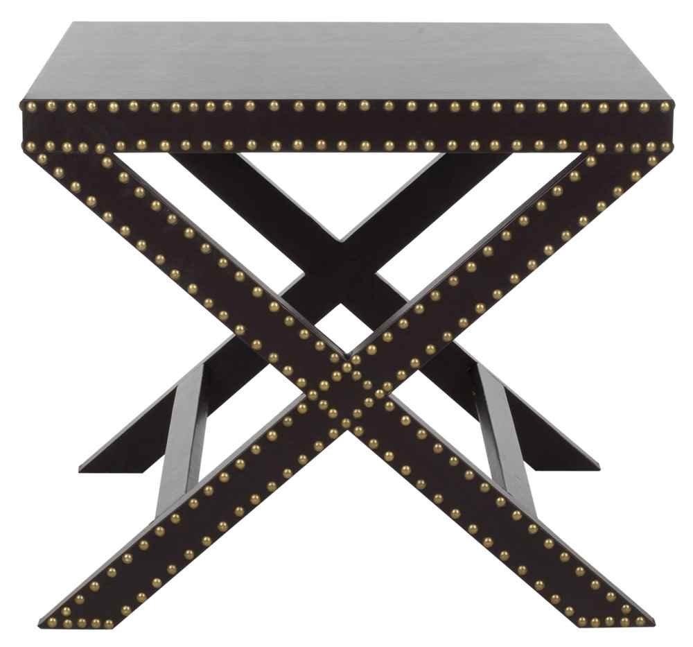 Jeanine X-End Table - Charcoal - Safavieh.