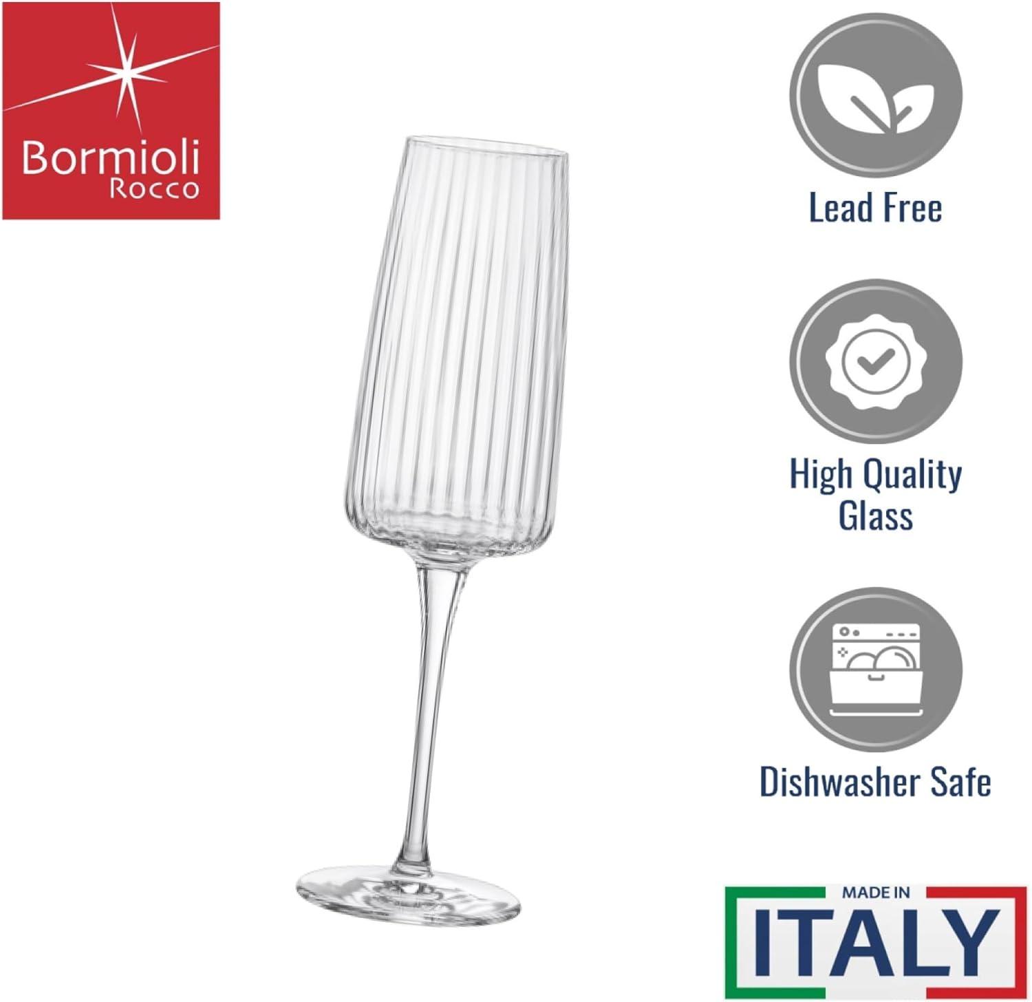 Bormioli Rocco Exclusiva 8.5 Oz Prosecco Glass  - Set of 4